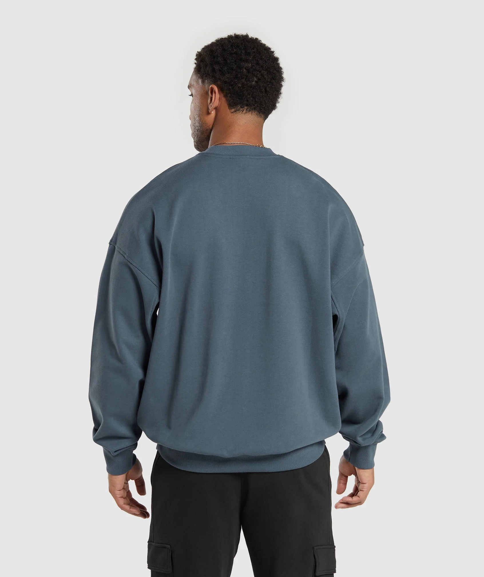 Gymshark Rest Day Essential Crew - Titanium Blue