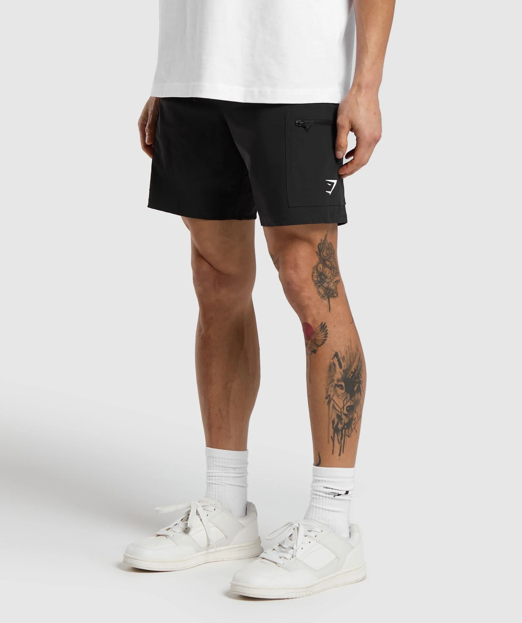 Gymshark Rest Day 6 Cargo Shorts - Black