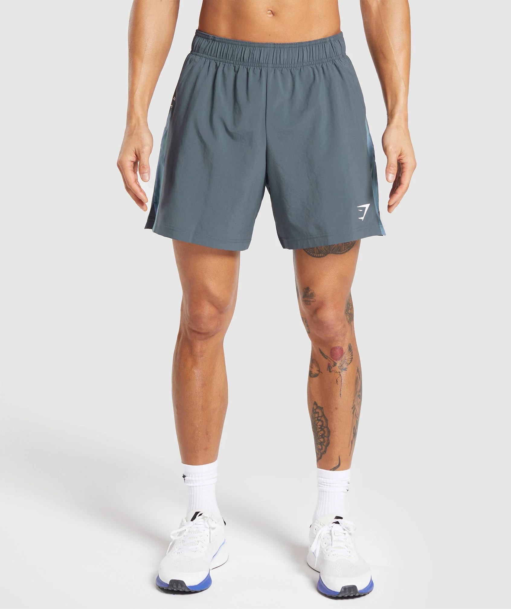 Gymshark Sport 7 Shorts - Titanium Blue/Faded Blue