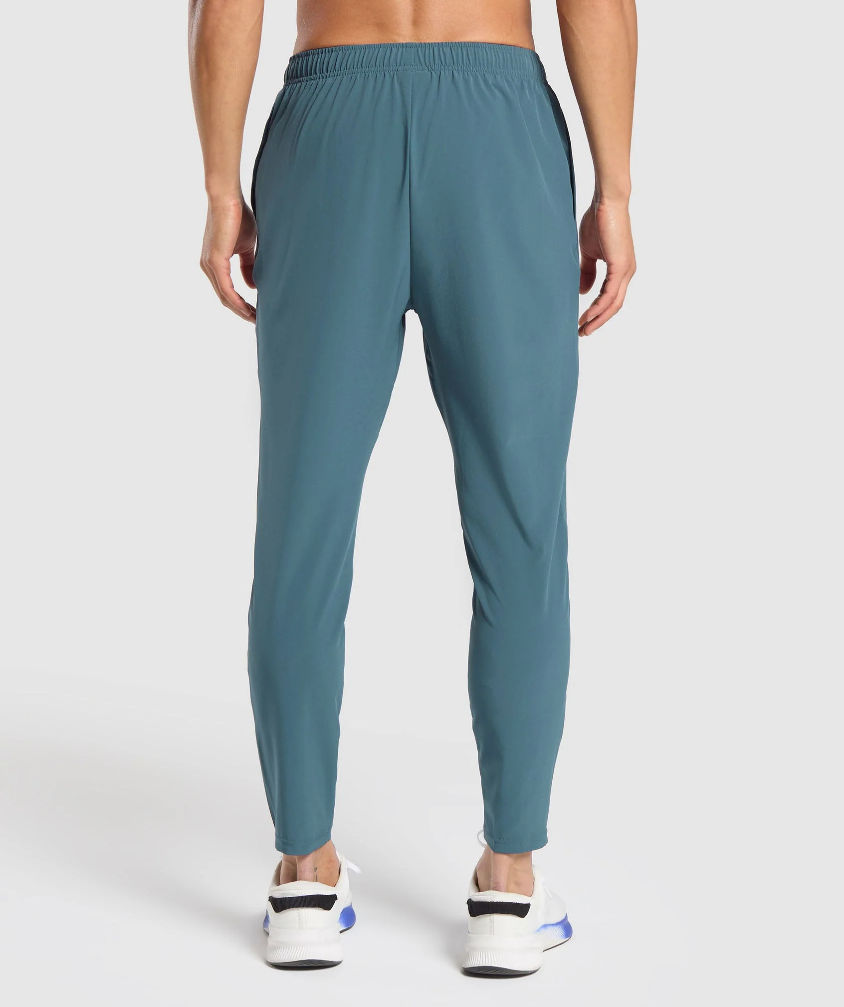 Gymshark Script Woven Joggers - Cargo Blue