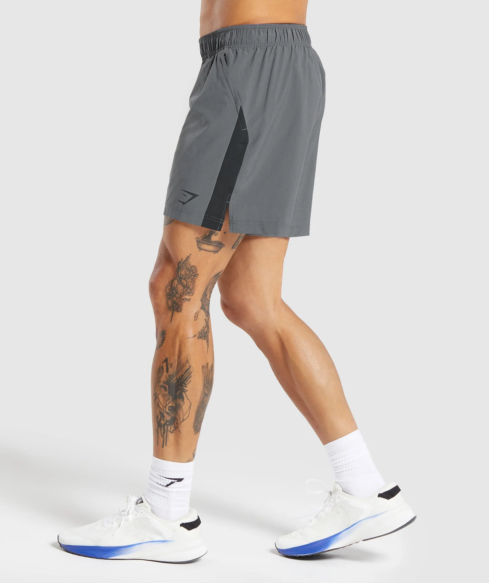 Gymshark Sport 7 Shorts - Dark Grey/Black