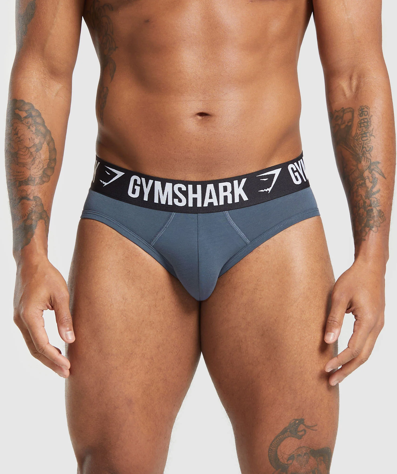 Gymshark Brief 3PK - Denim Grey/Titanium Blue/Black