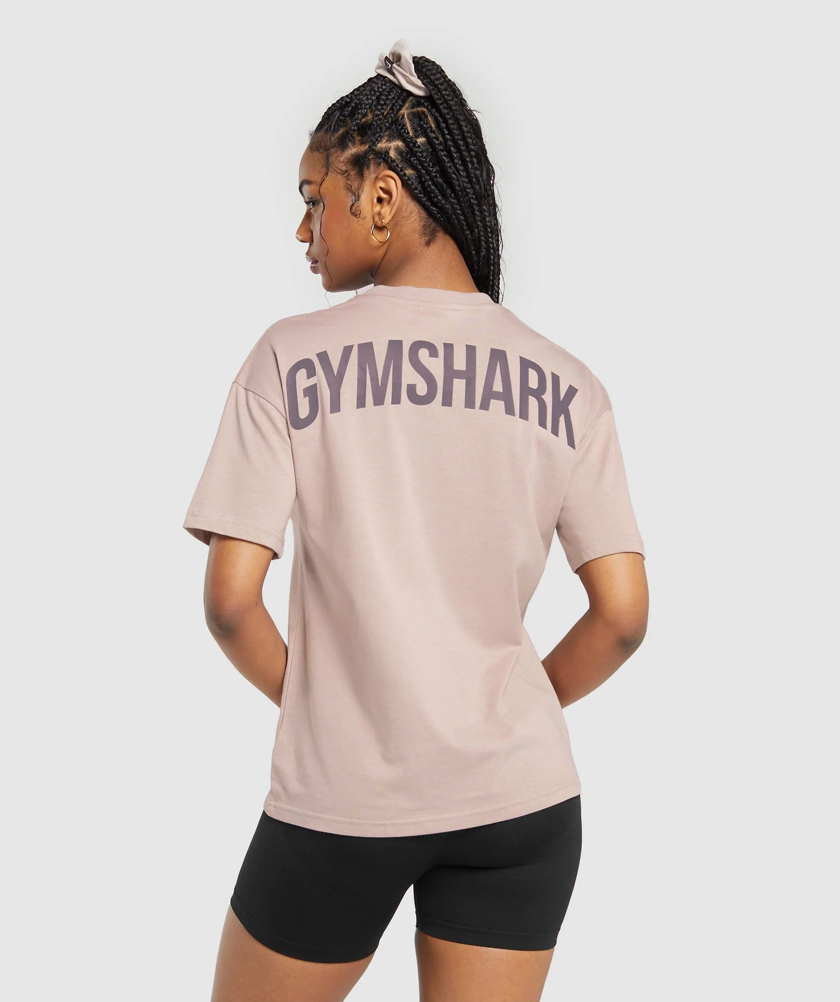 Power Oversized T-Shirt - Stone Pink