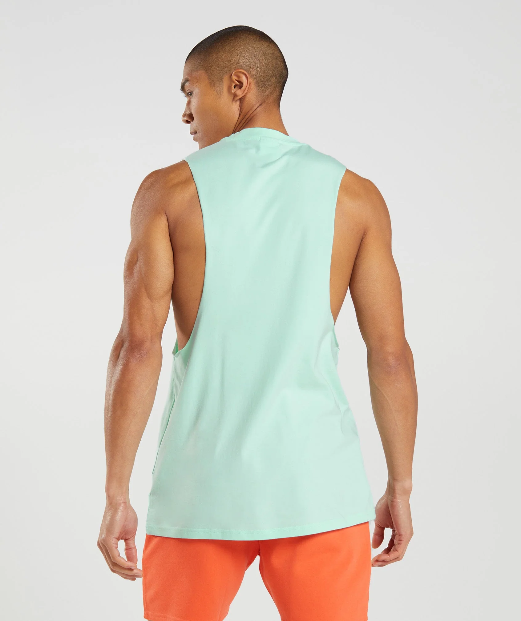 Gymshark Bubble Print Drop Arm Tank - Turbo Blue
