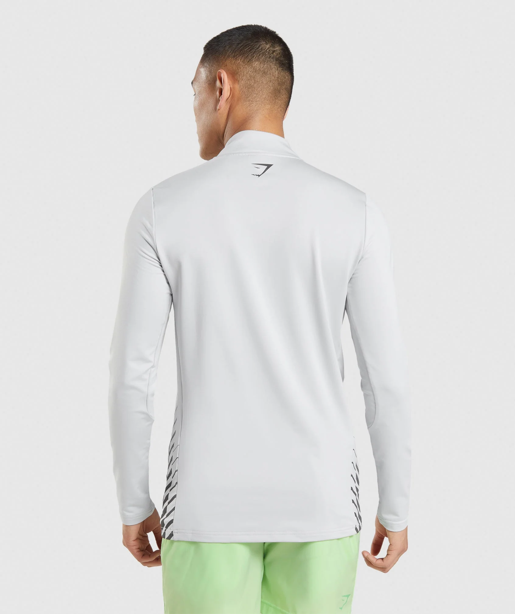 Gymshark Sport Stripe 1/4 Zip - Light Grey