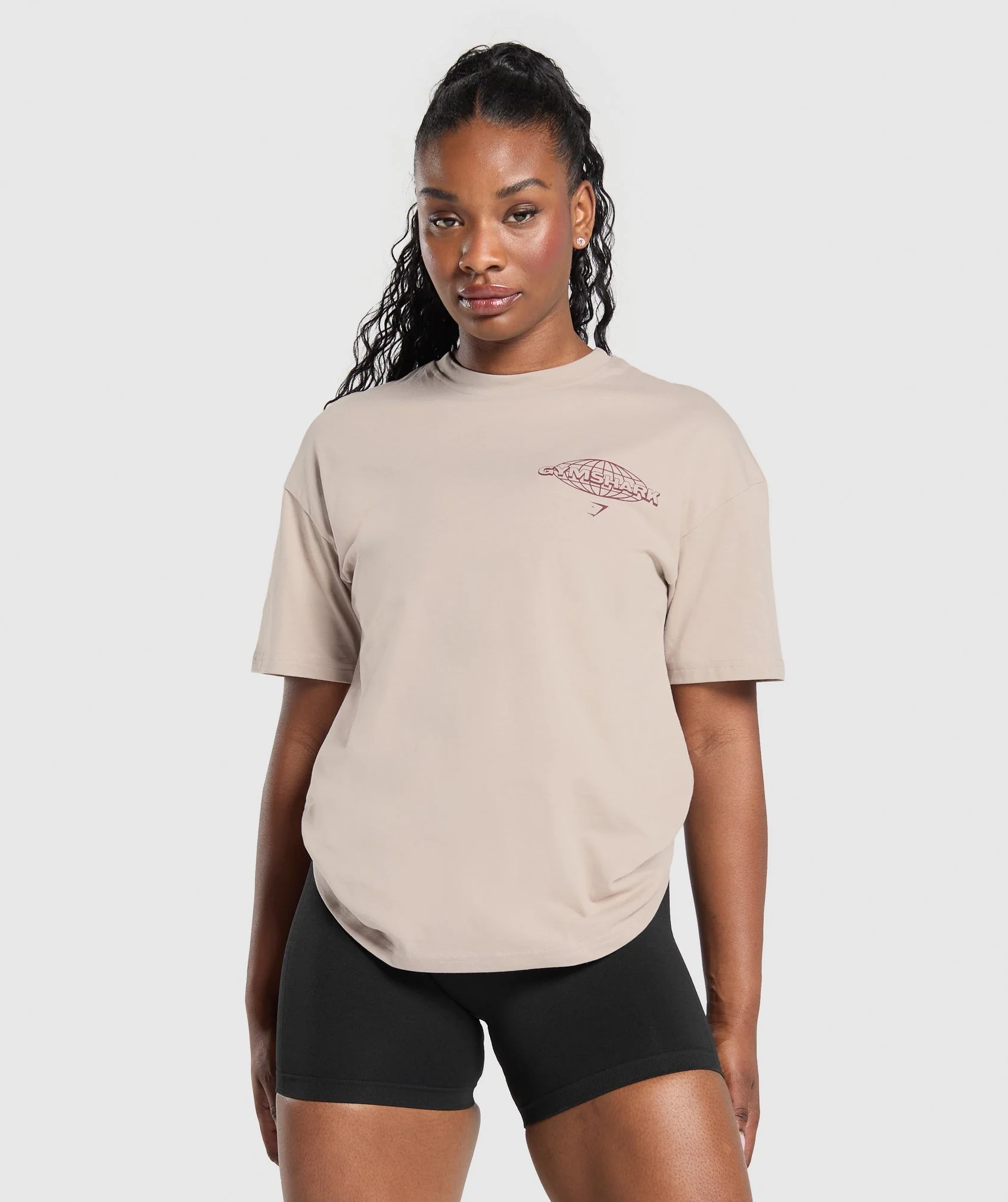 Gymshark Worldwide T-Shirt - Stone Pink