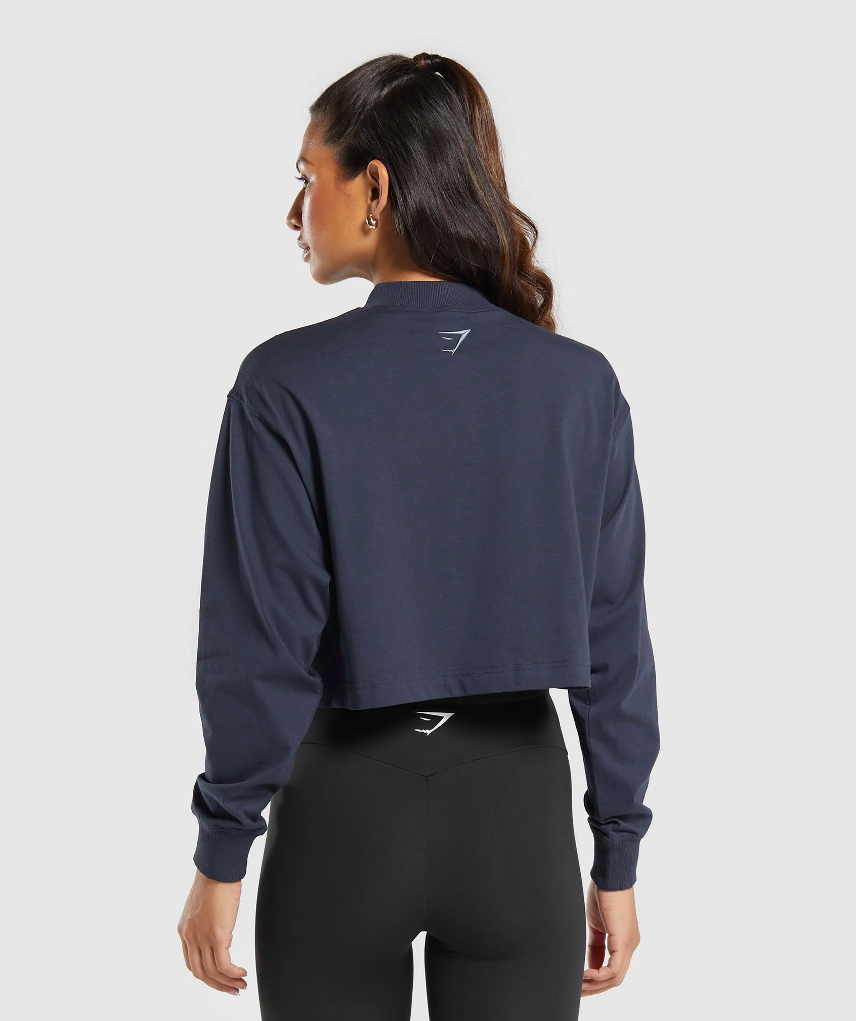 Gymshark Outline Oversized Top - Heavy Blue