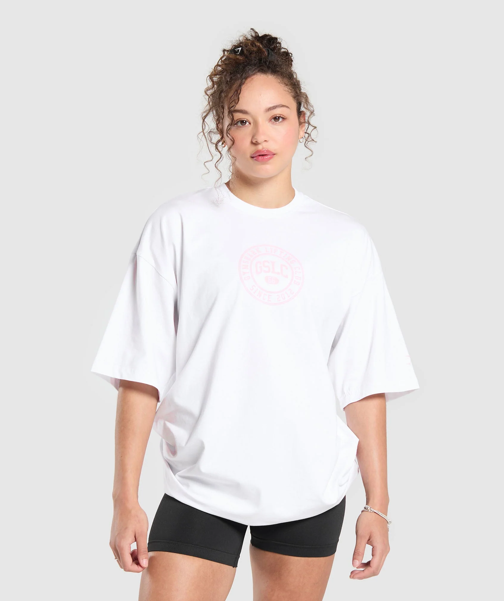 Gymshark GSLC Weight Graphic T-Shirt - White