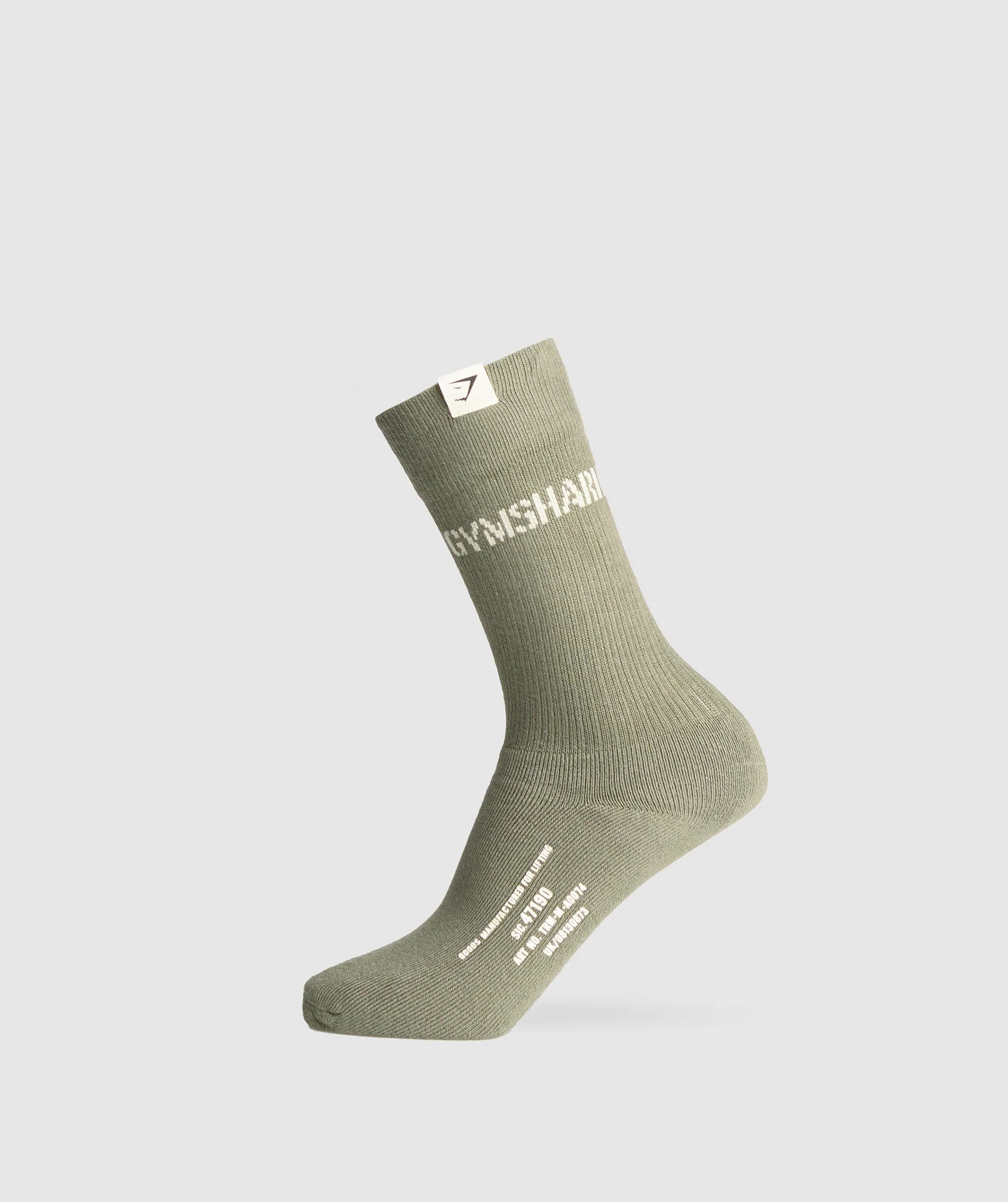 Gymshark Tactical Crew Socks - Base Green