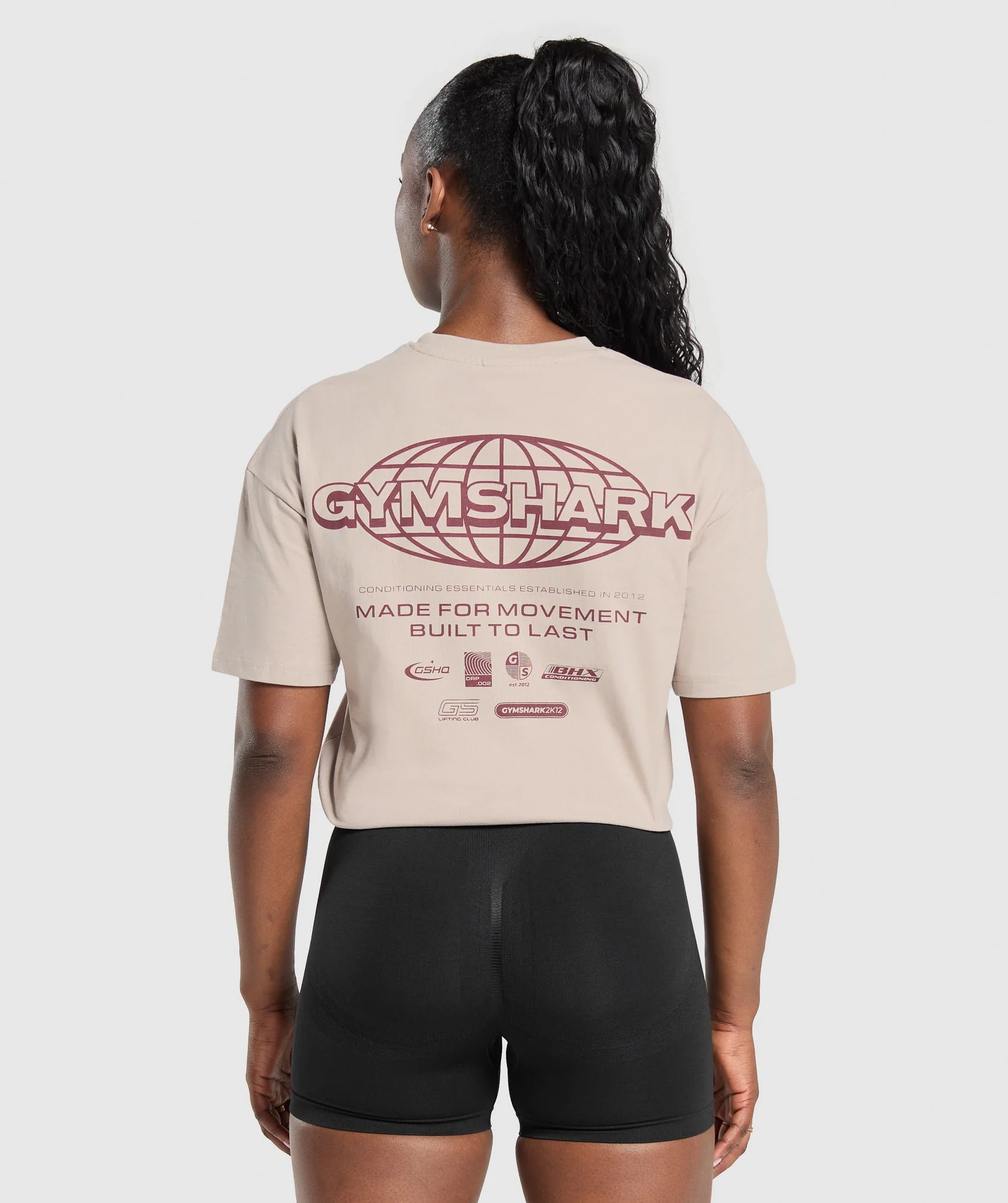 Gymshark Worldwide T-Shirt - Stone Pink