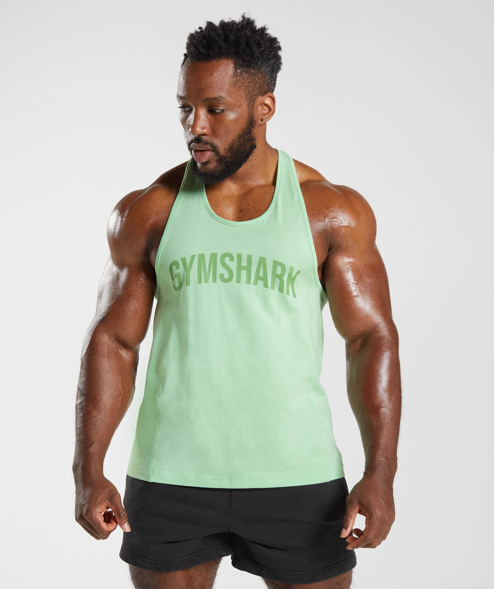 Gymshark Power Stringer - Aloe Green