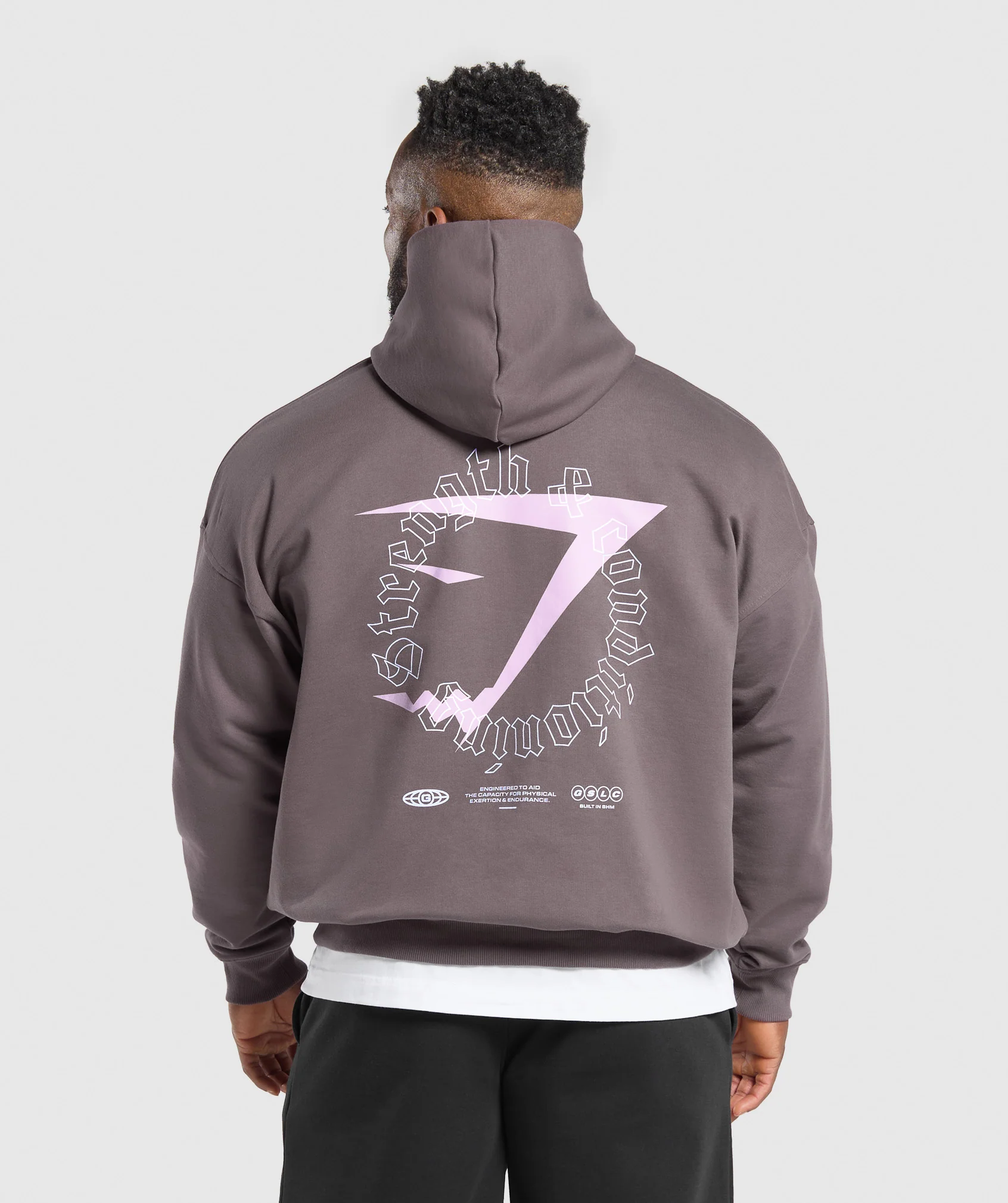 Gymshark Strength + Conditioning Hoodie - Brushed Purple