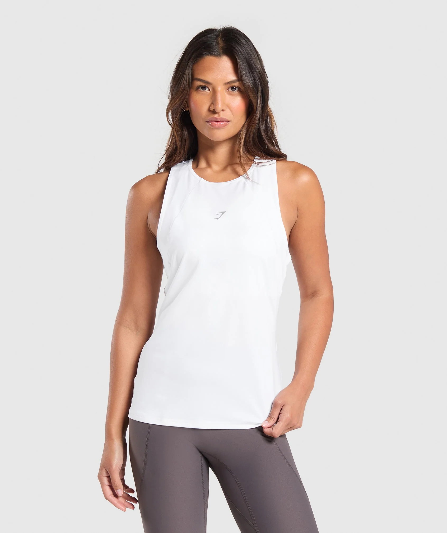 Gymshark Running Tank - White