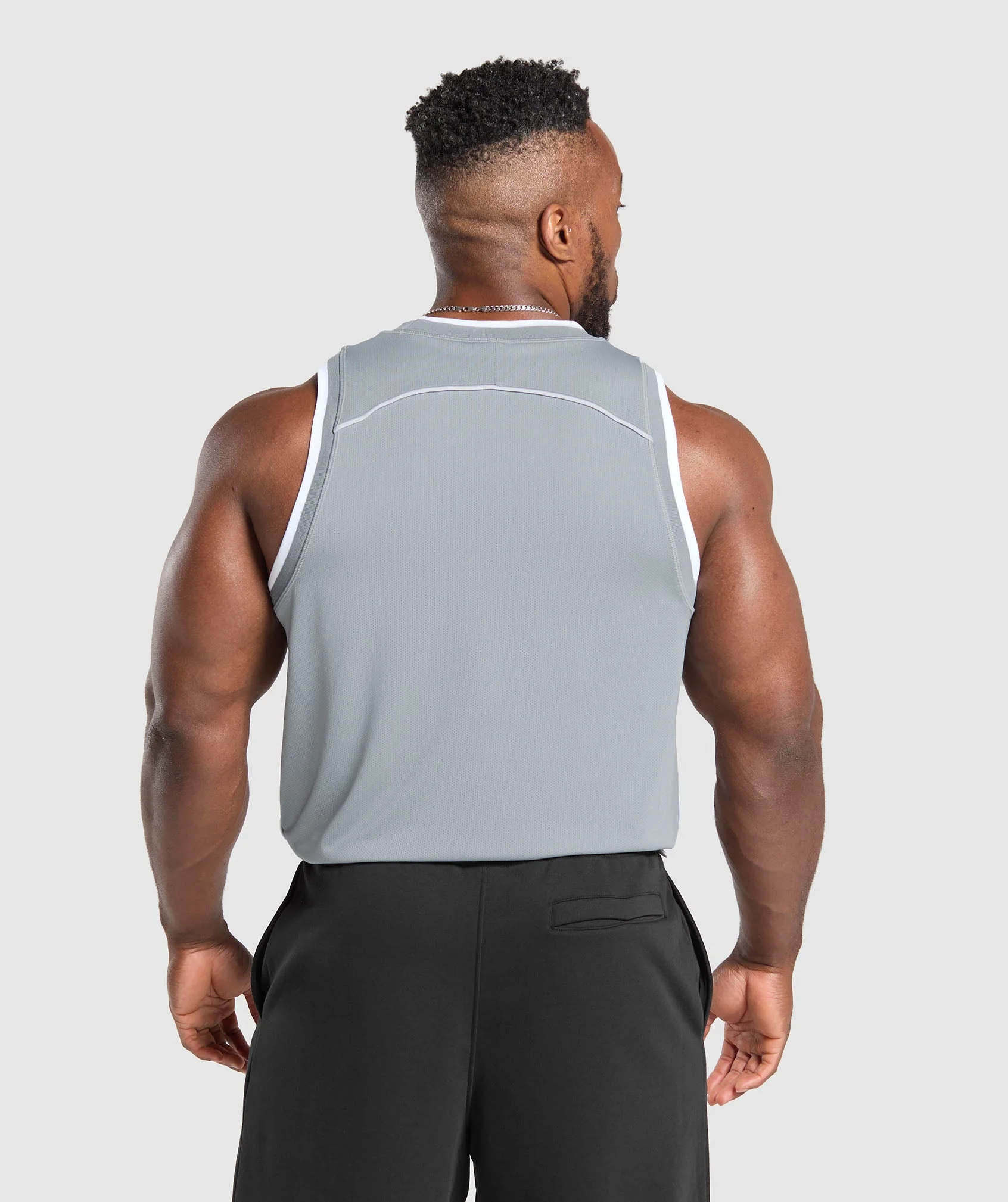 Gymshark Mesh Tank - Denim Grey