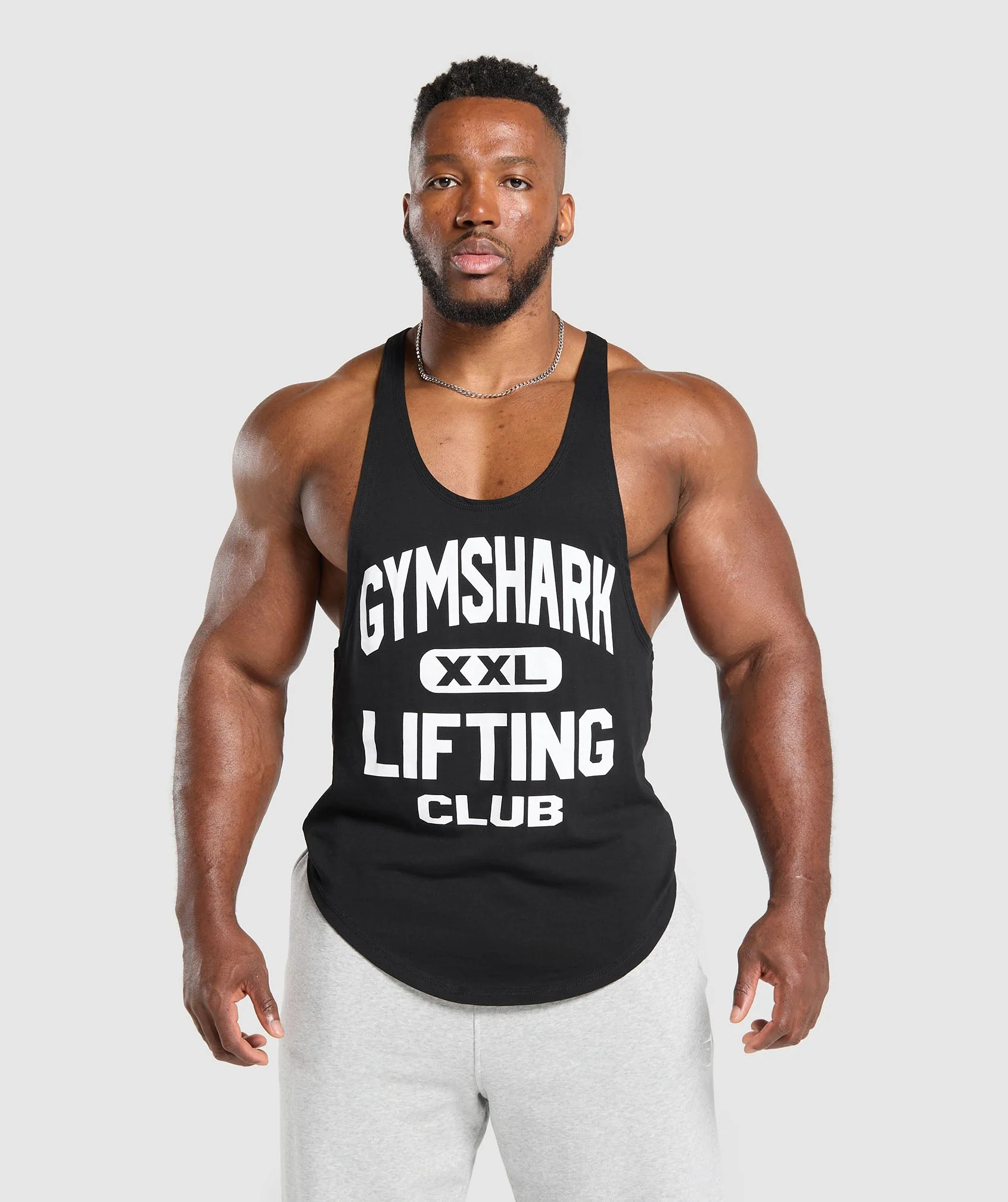 Gymshark XXL Graphic Stringer - Black