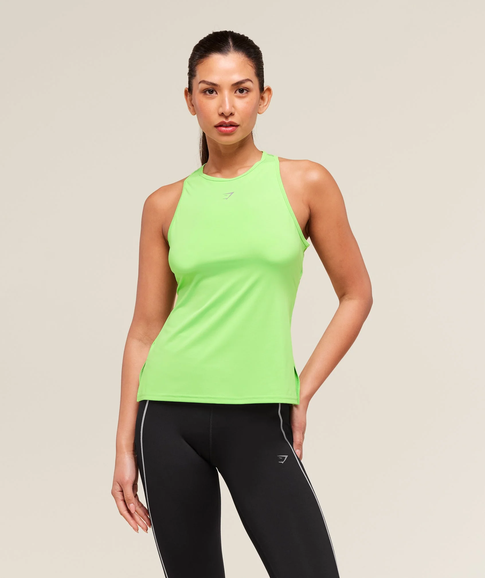 Gymshark Running Back Vent Tank - Energy Gelato Green