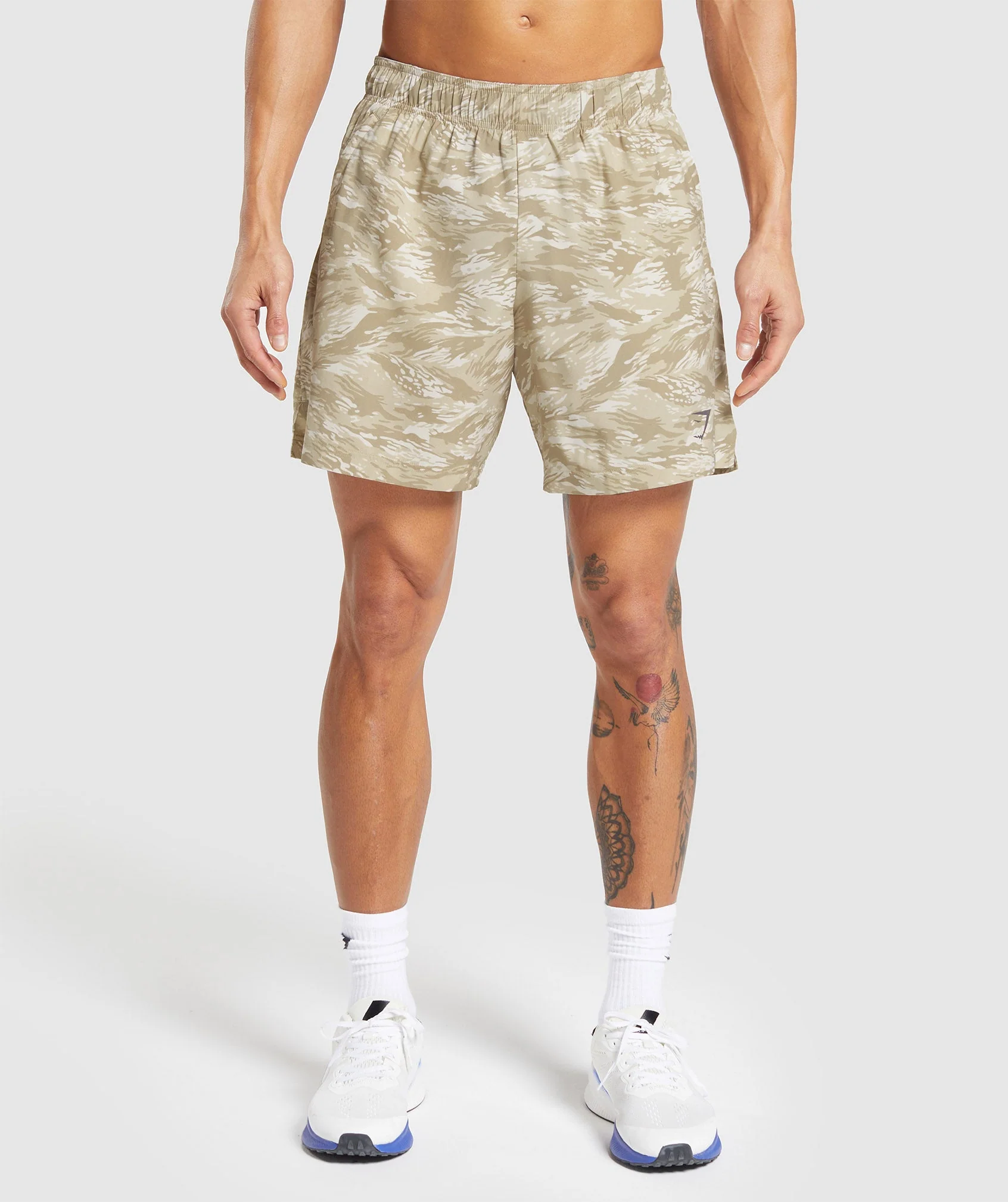 Gymshark Sport 7 Shorts - Ecru White