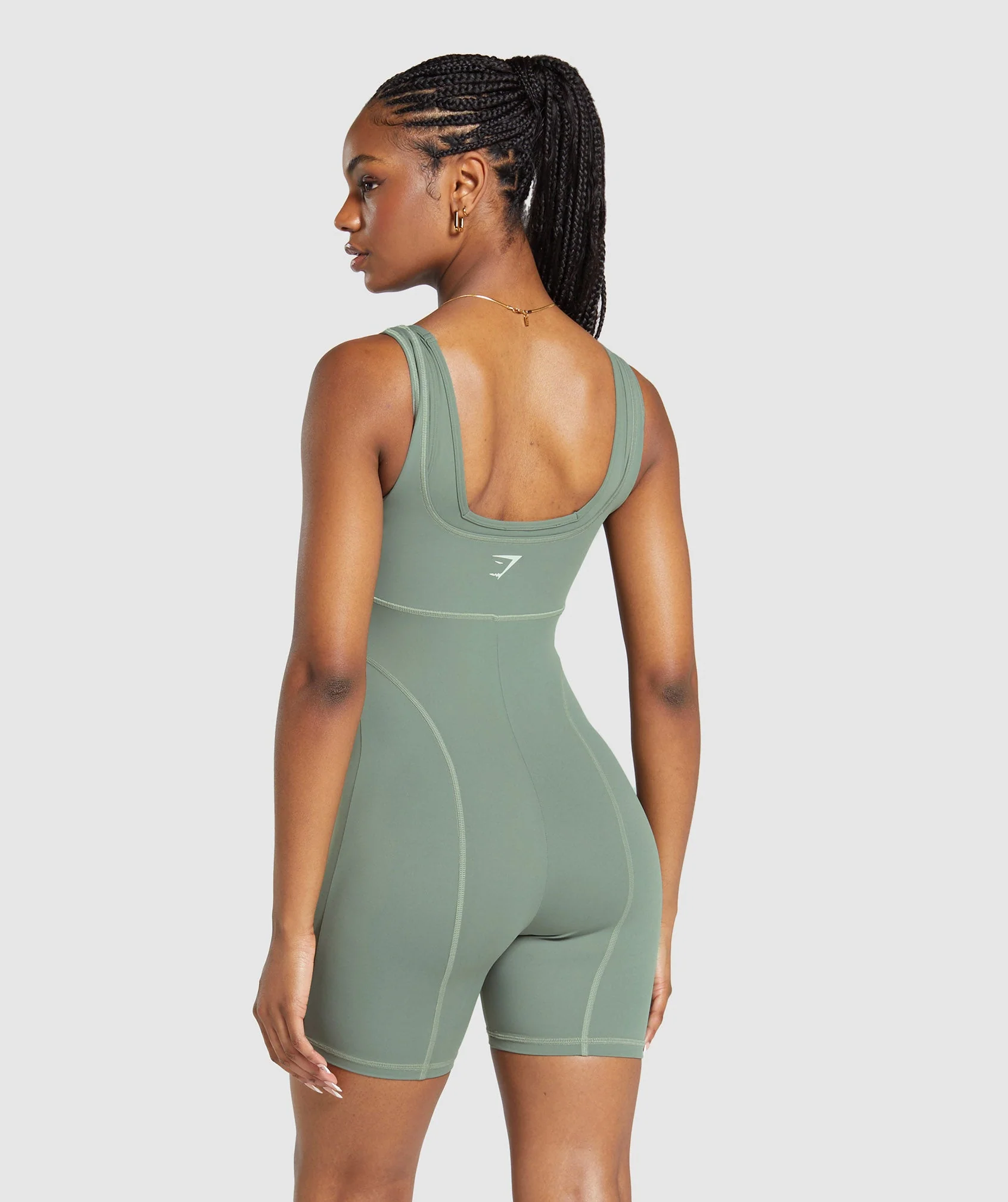 Gymshark Stitch Feature All In One - Unit Green