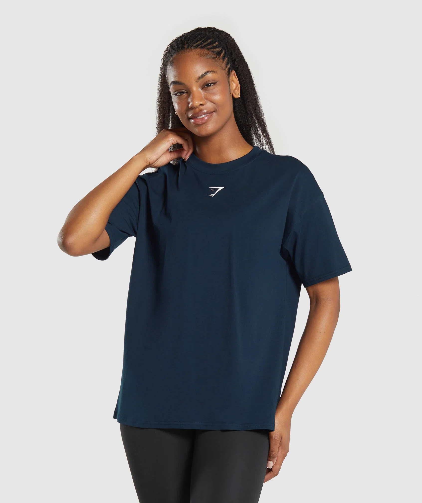 Gymshark Fraction Oversized T-Shirt - Navy