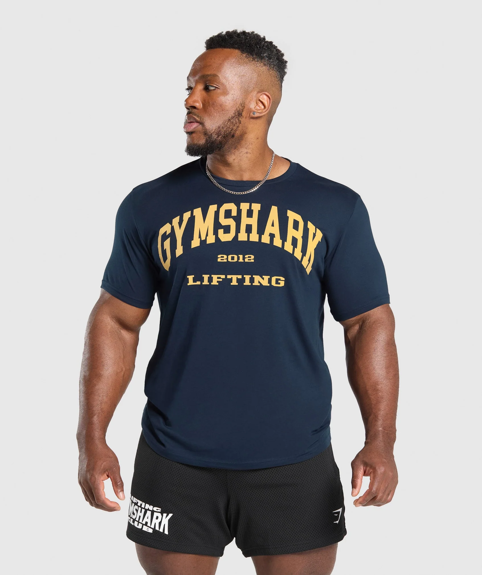 Gymshark 2012 Lifting T-Shirt - Navy
