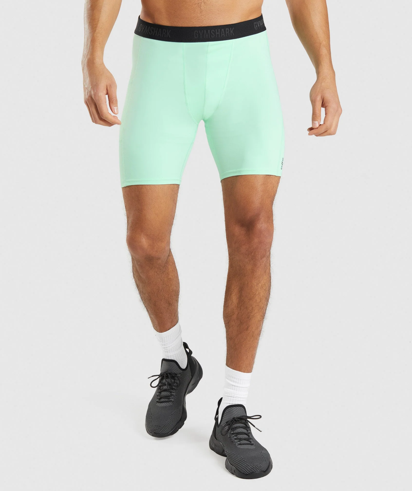 Gymshark//Steve Cook Baselayer Shorts - Turbo Blue