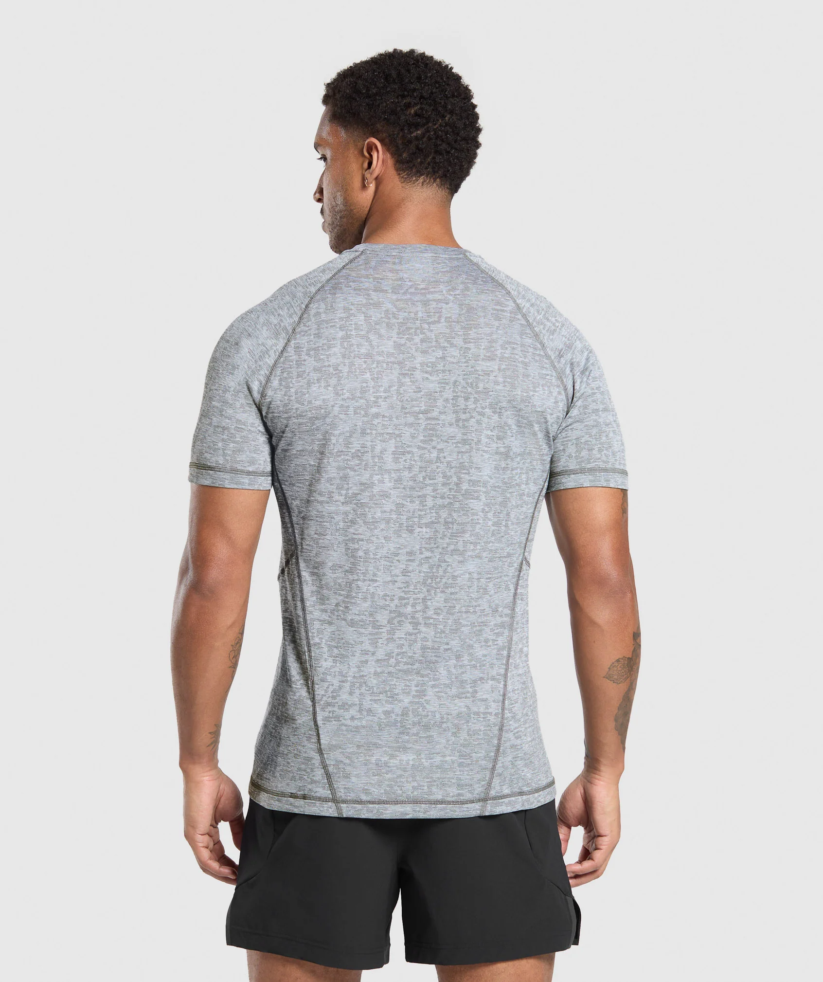 Gymshark Apex T-Shirt - Ash Grey/White