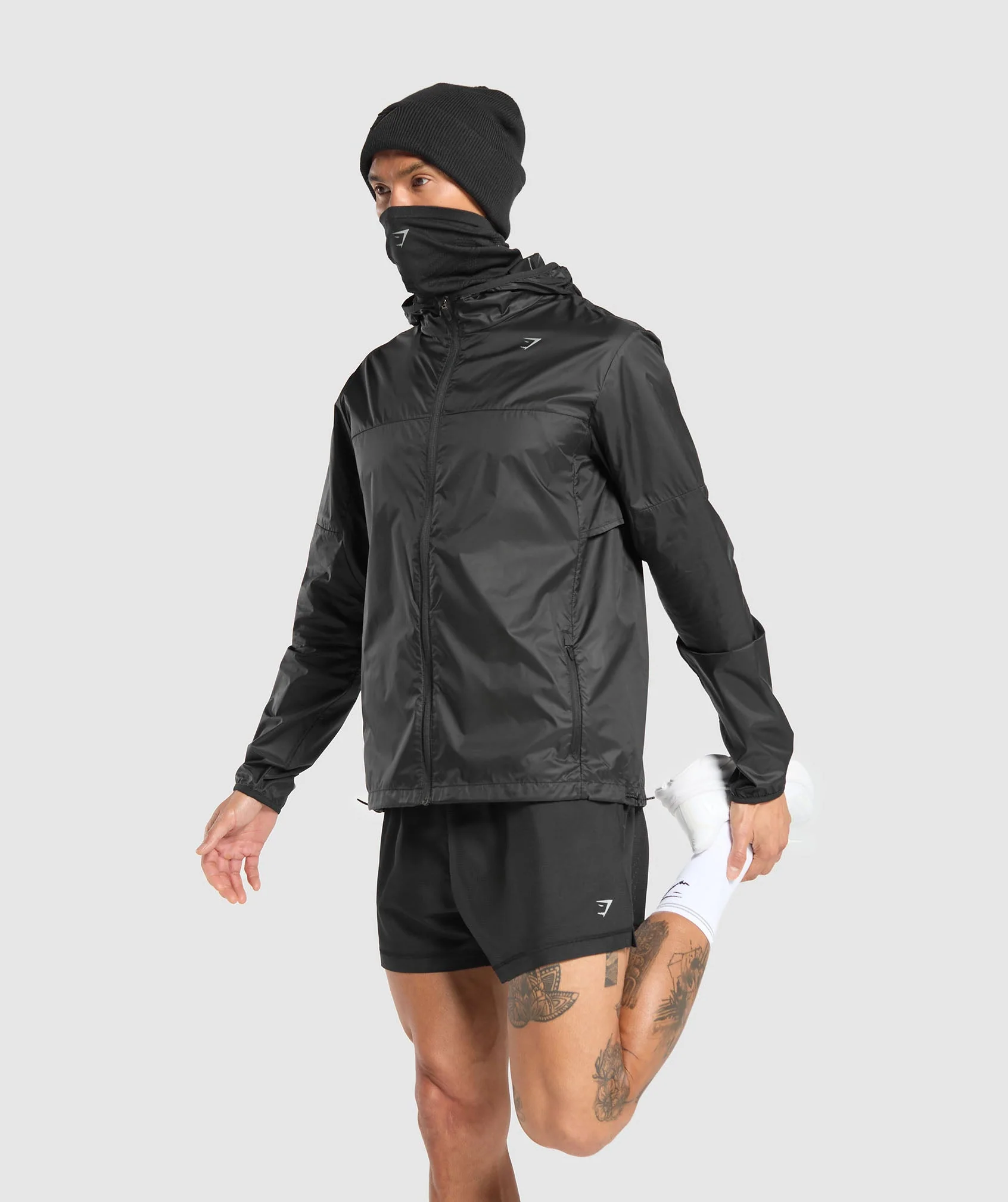 Gymshark Running Windbreaker - Black