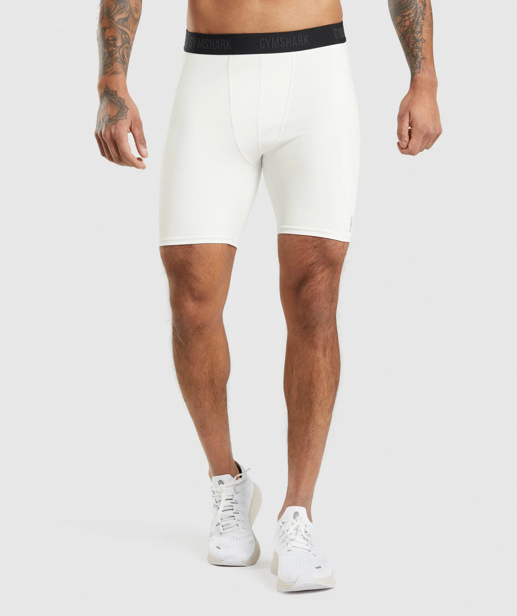 Gymshark//Steve Cook Baselayer Shorts - Off White
