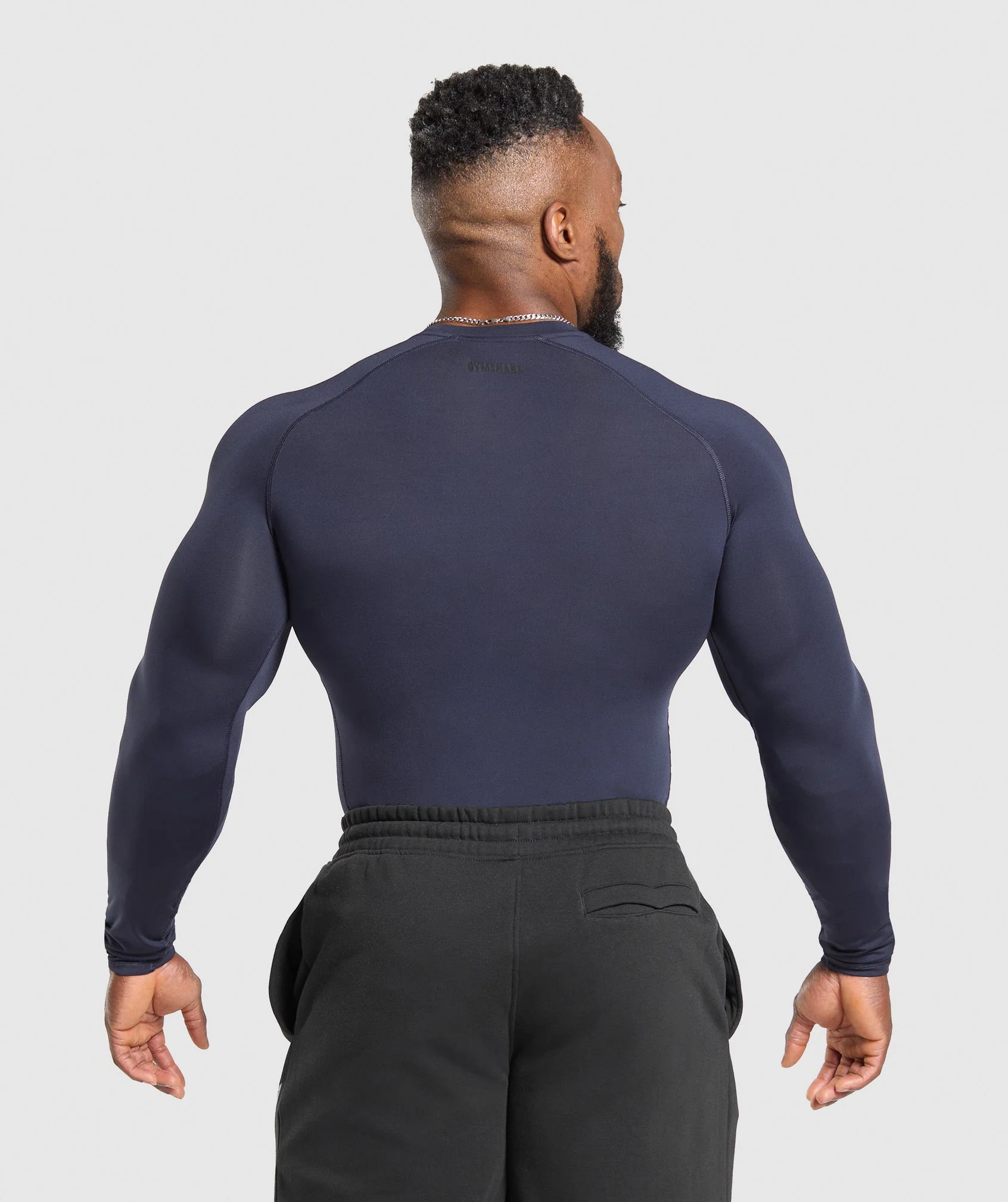 Gymshark Element Baselayer Long Sleeve T-Shirt - Heavy Blue