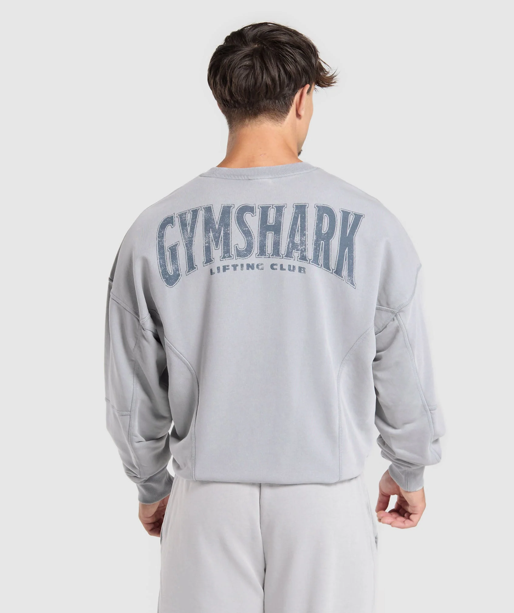 Gymshark Heritage Washed Crew - Denim Grey