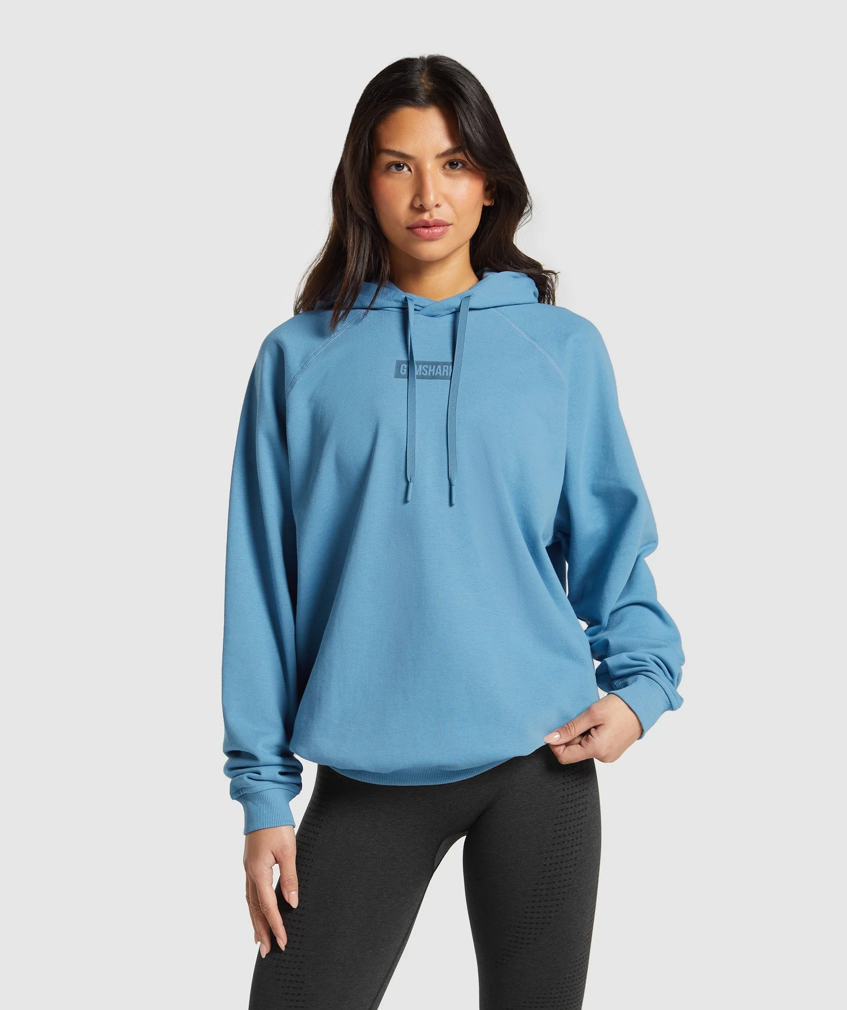 Gymshark Block Oversized Hoodie - Classic Blue