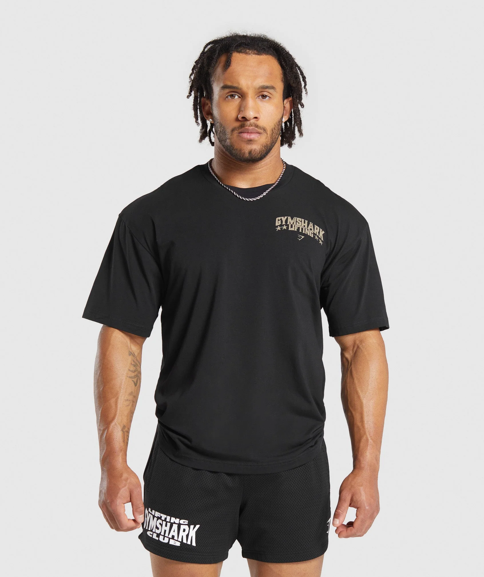 Gymshark Lifting Stars T-Shirt - Black