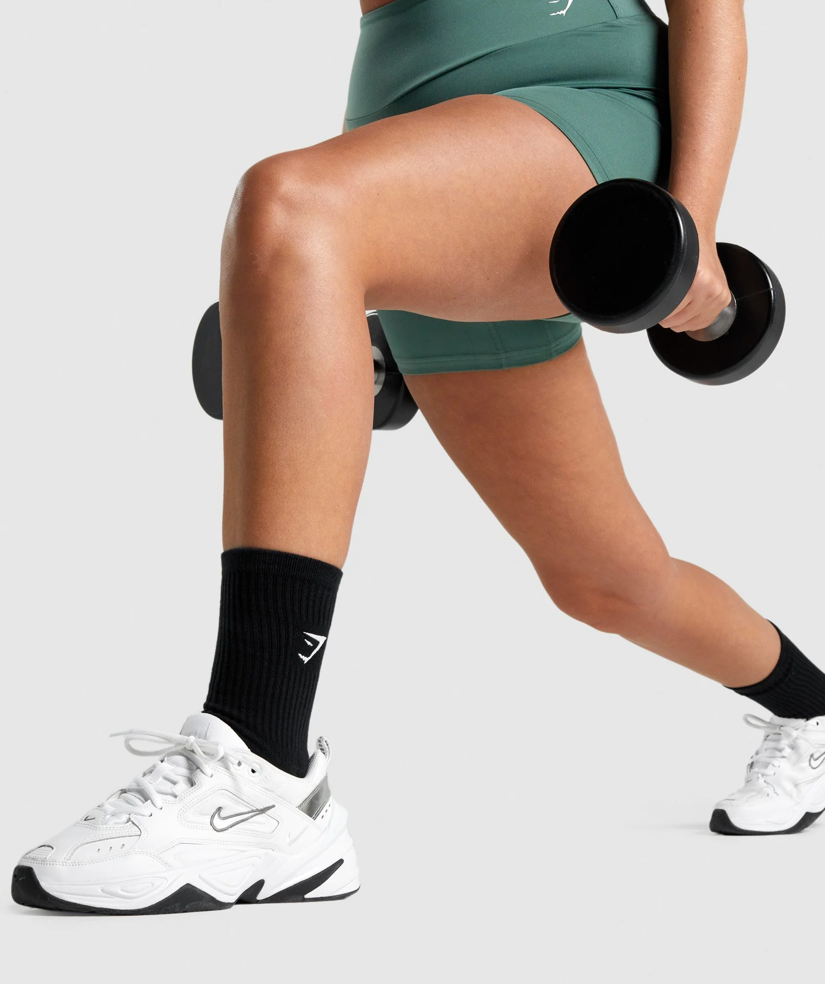 Gymshark Premium Embroidered Crew Sock 1pk - Black