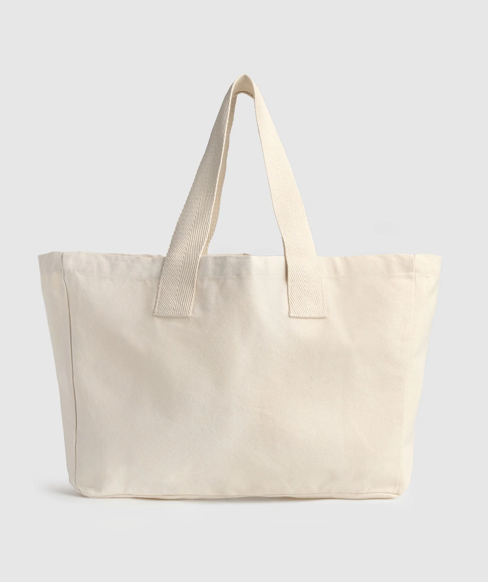 Gymshark Weight Plate Oversized Tote - Oat White/Carmine Red