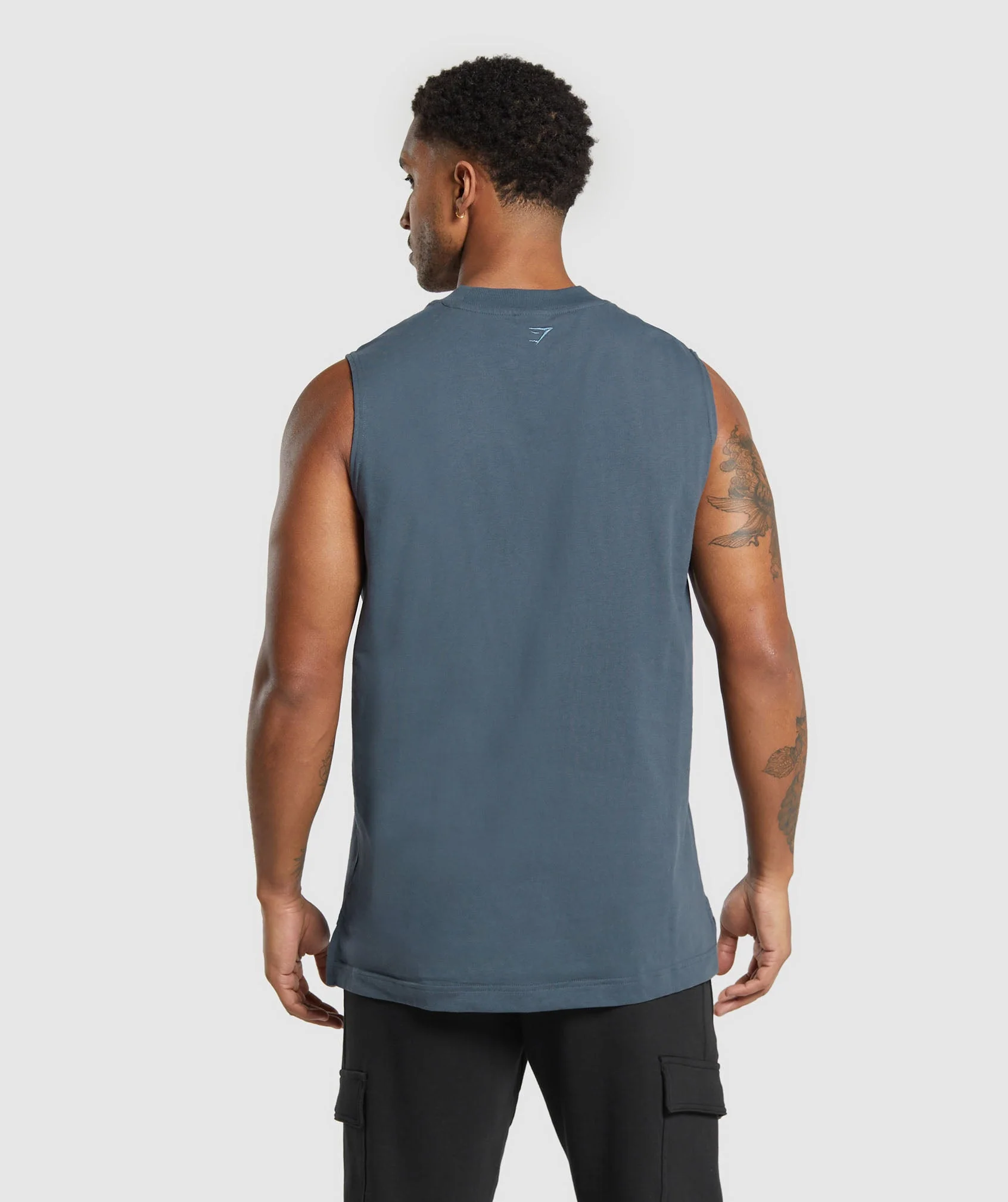 Gymshark Rest Day Essentials Tank - Titanium Blue