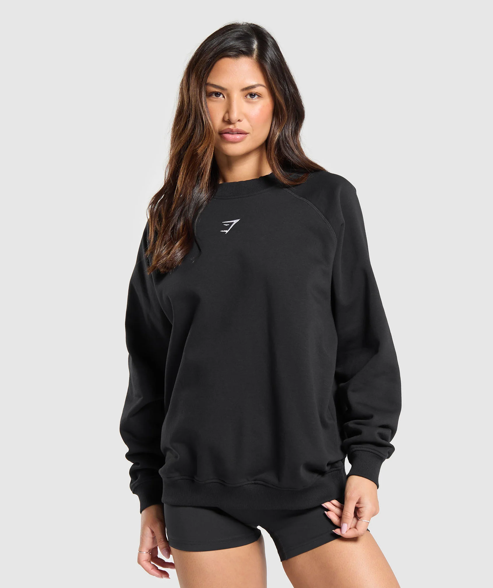 Gymshark Training Oversized Fleece Sweatshirt - Black