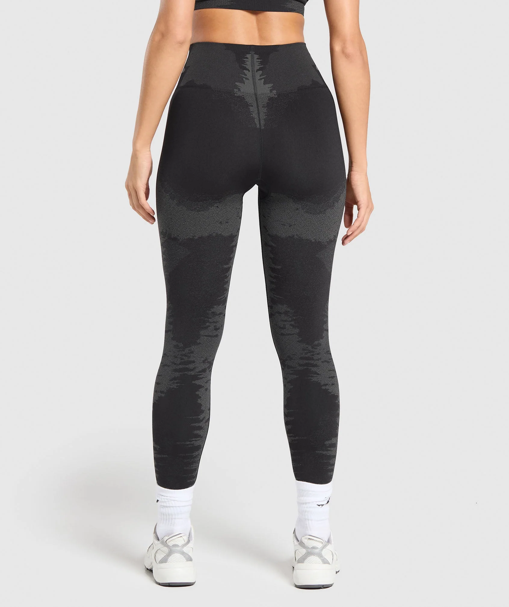 Gymshark Caged Seamless Leggings - Black/Graphite Grey