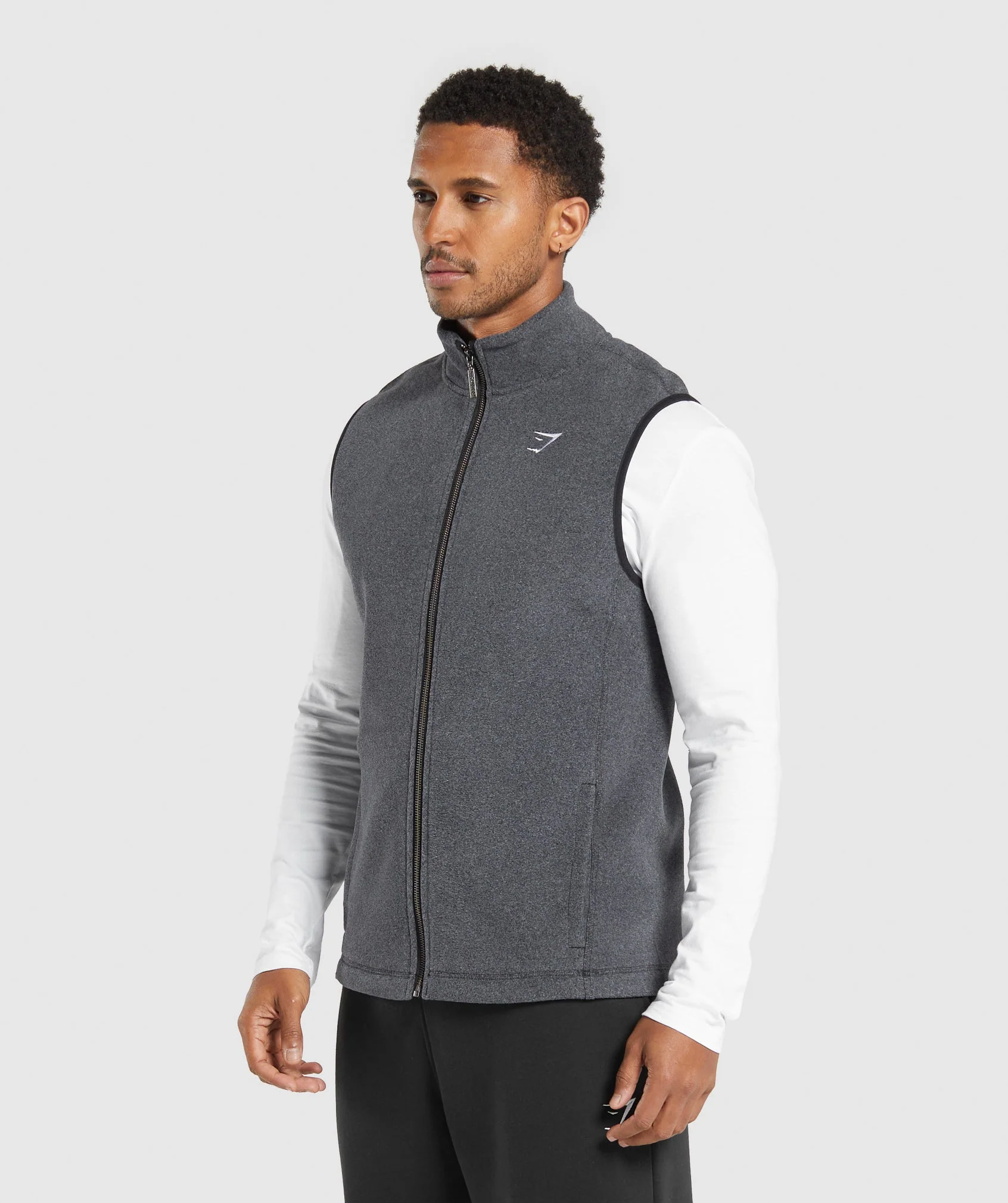 Gymshark Fleece Vest - Black/Graphite Grey