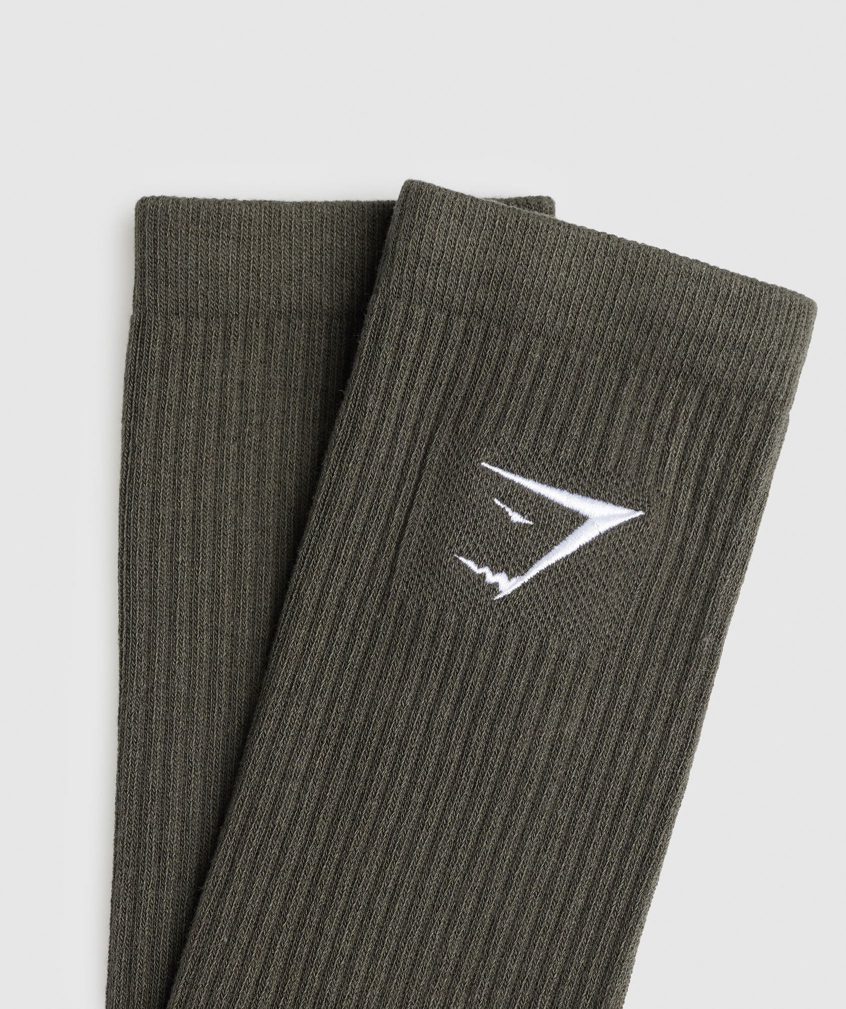 Gymshark Premium Sharkhead Crew Single - Deep Olive Green
