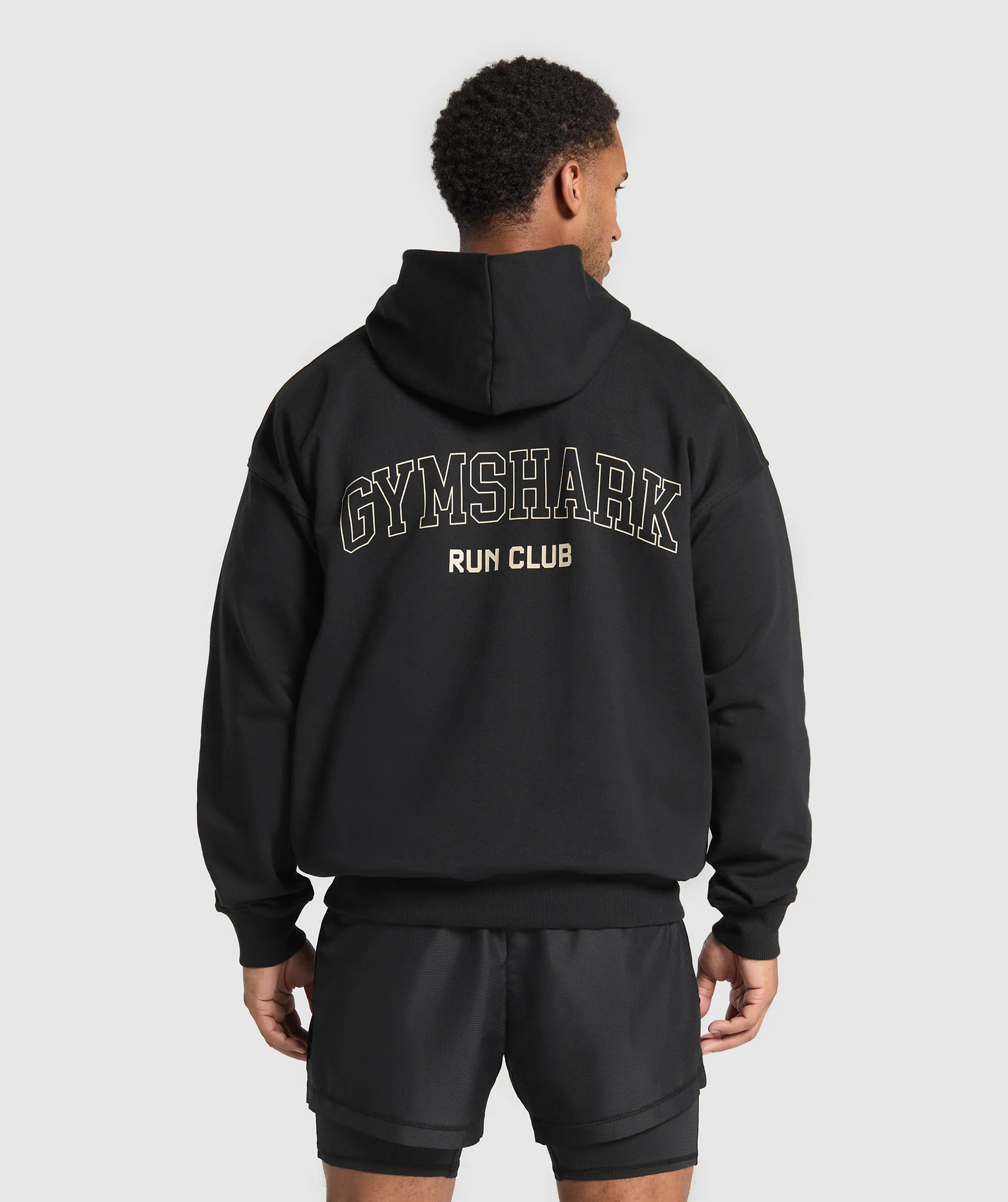 Gymshark Running Graphic Hoodie - Black