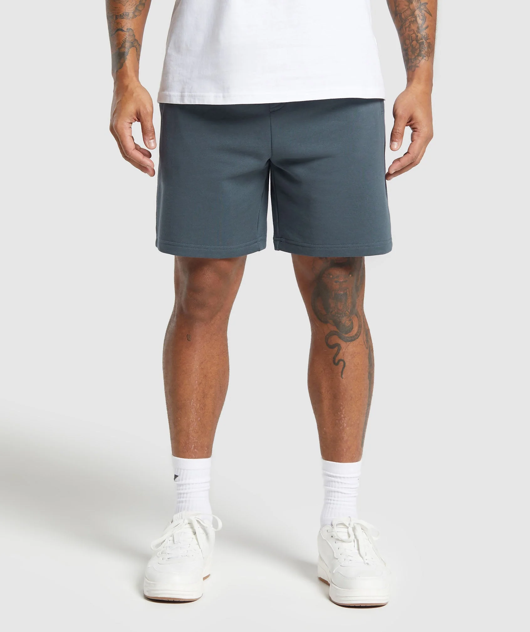 Gymshark Rest Day Essentials 7 Shorts - Titanium Blue