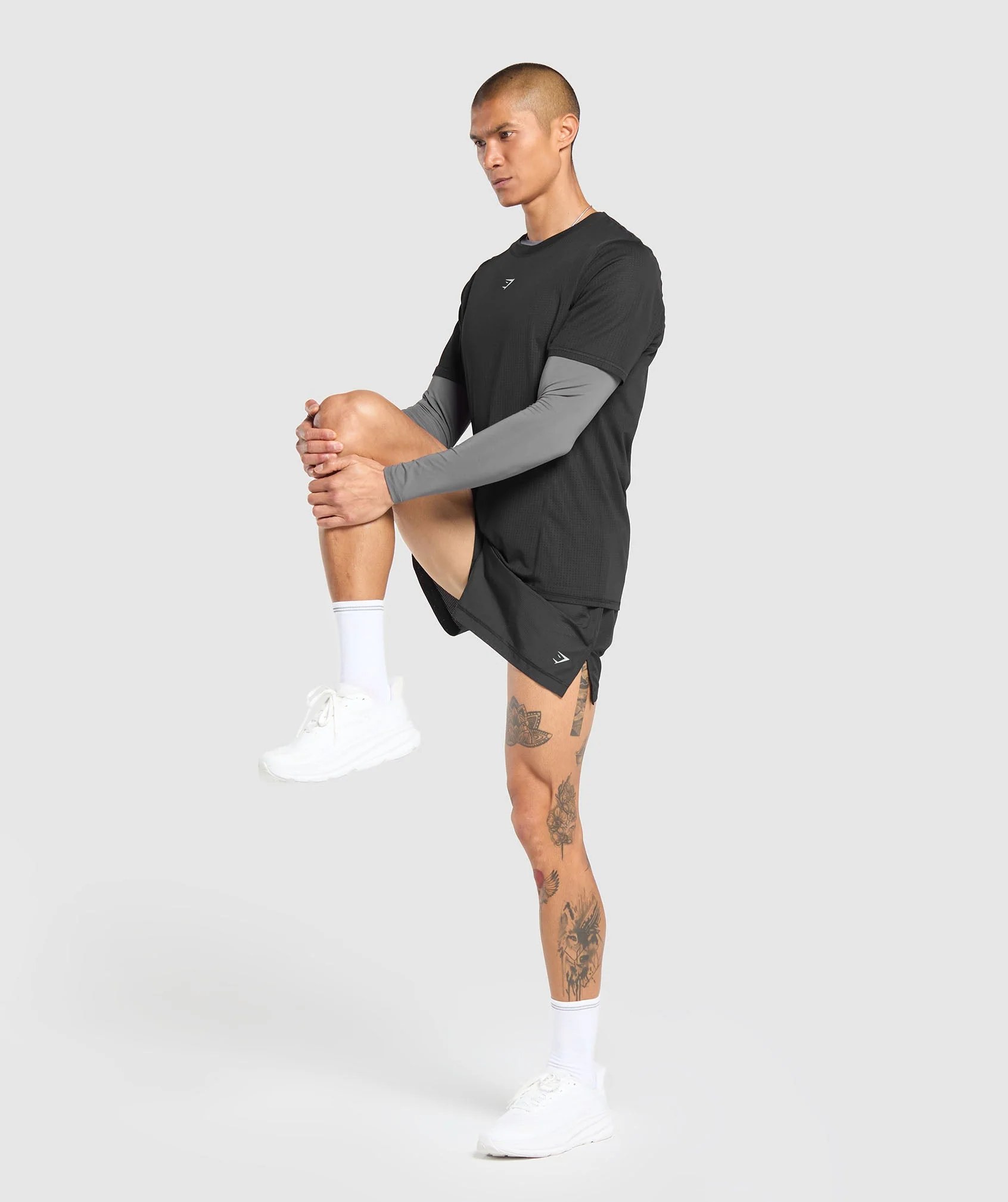 Gymshark Running T Shirt - Black