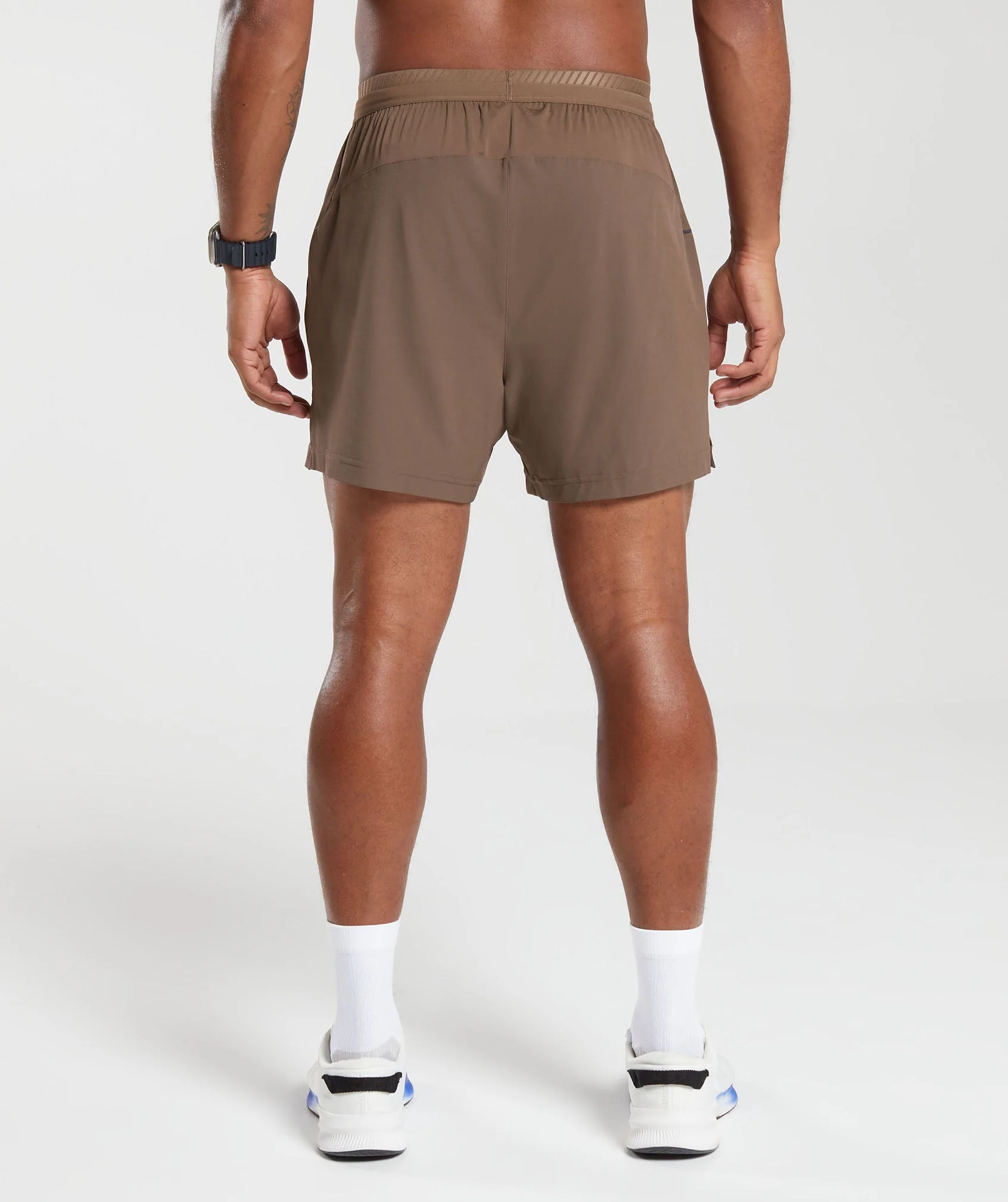 Gymshark Apex 5 Hybrid Shorts - Soft Brown