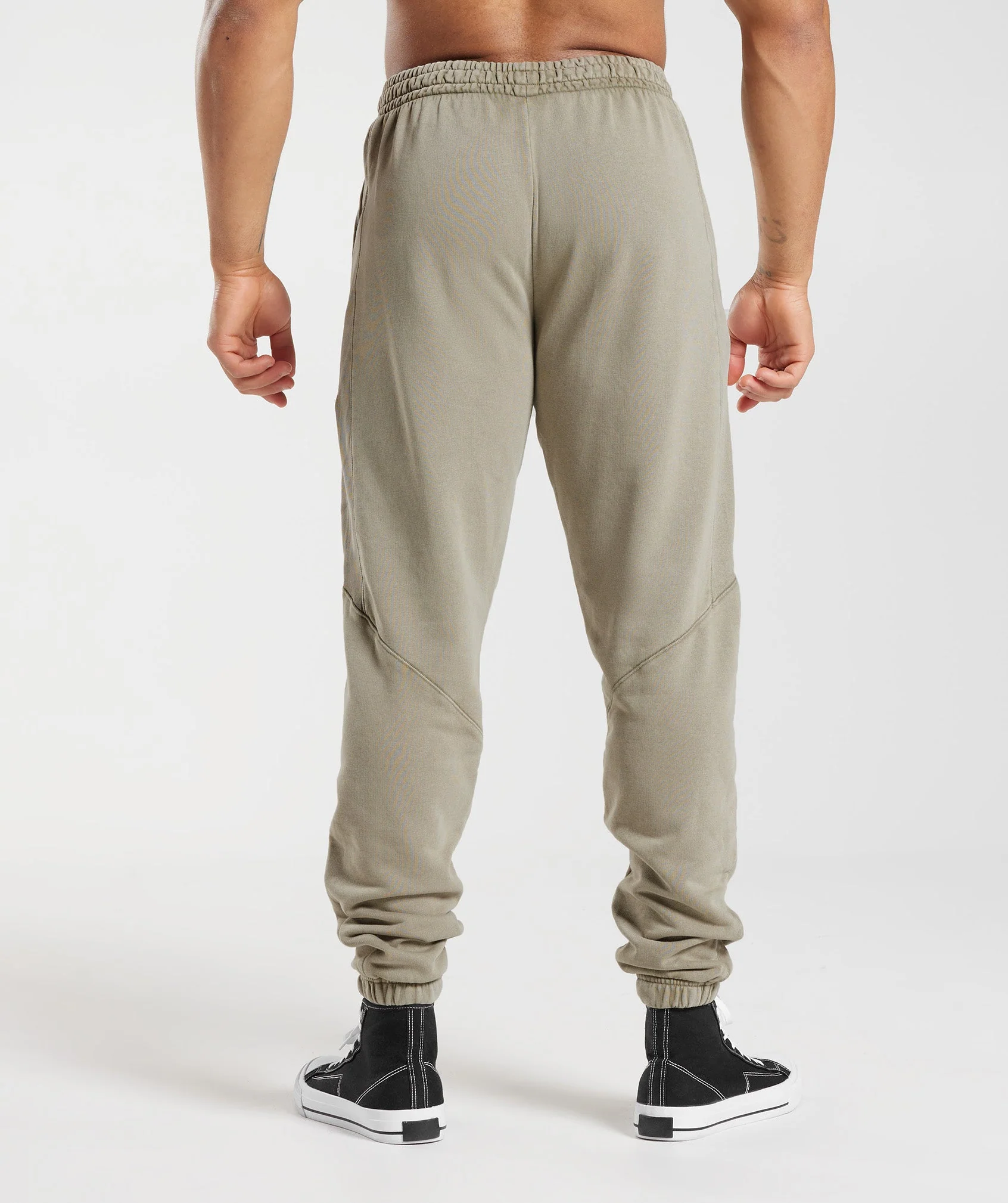 Gymshark Power Washed Joggers - Ecru Brown