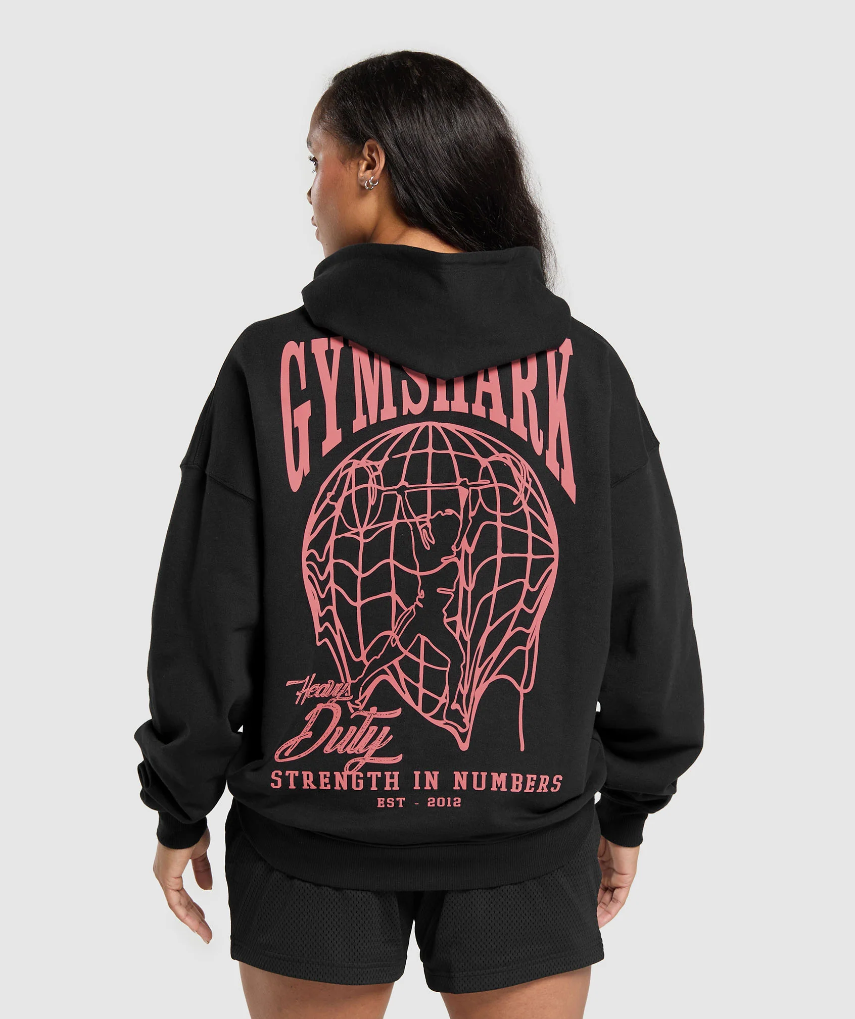Gymshark Strength In Numbers Hoodie - Black