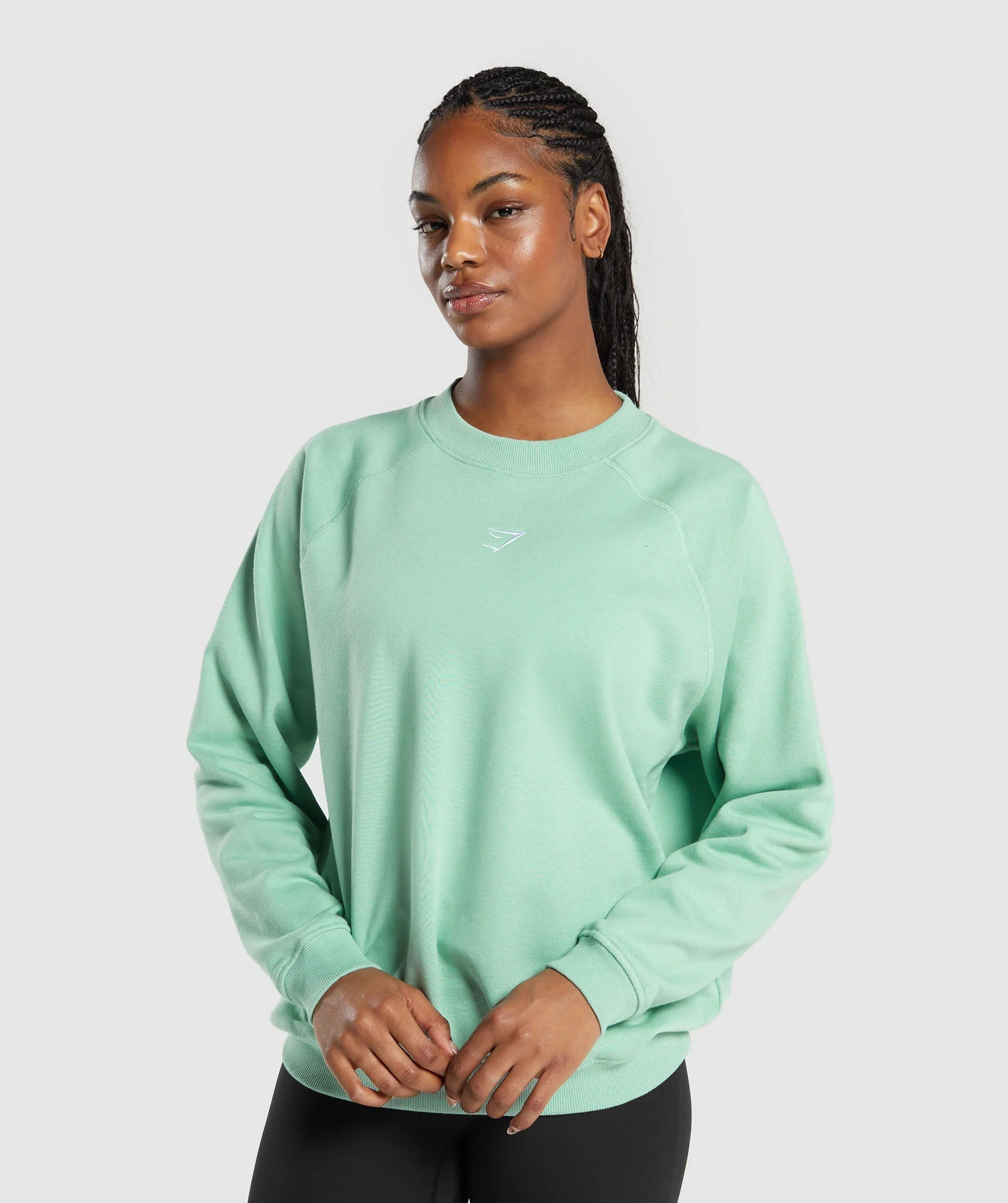 Gymshark Training Oversized Fleece Sweatshirt - Lido Green