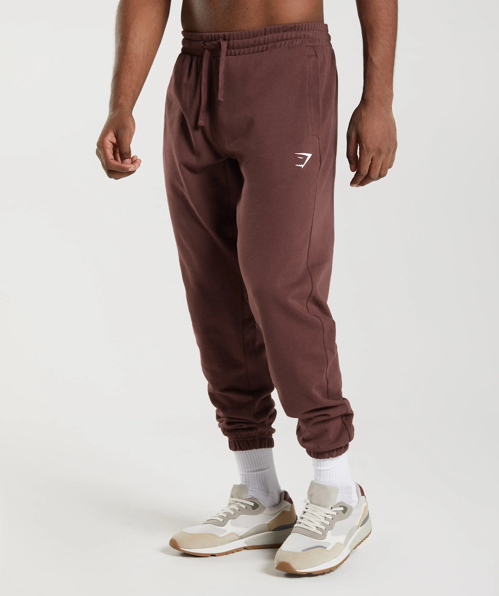 Gymshark Essential Oversized Joggers - Cherry Brown