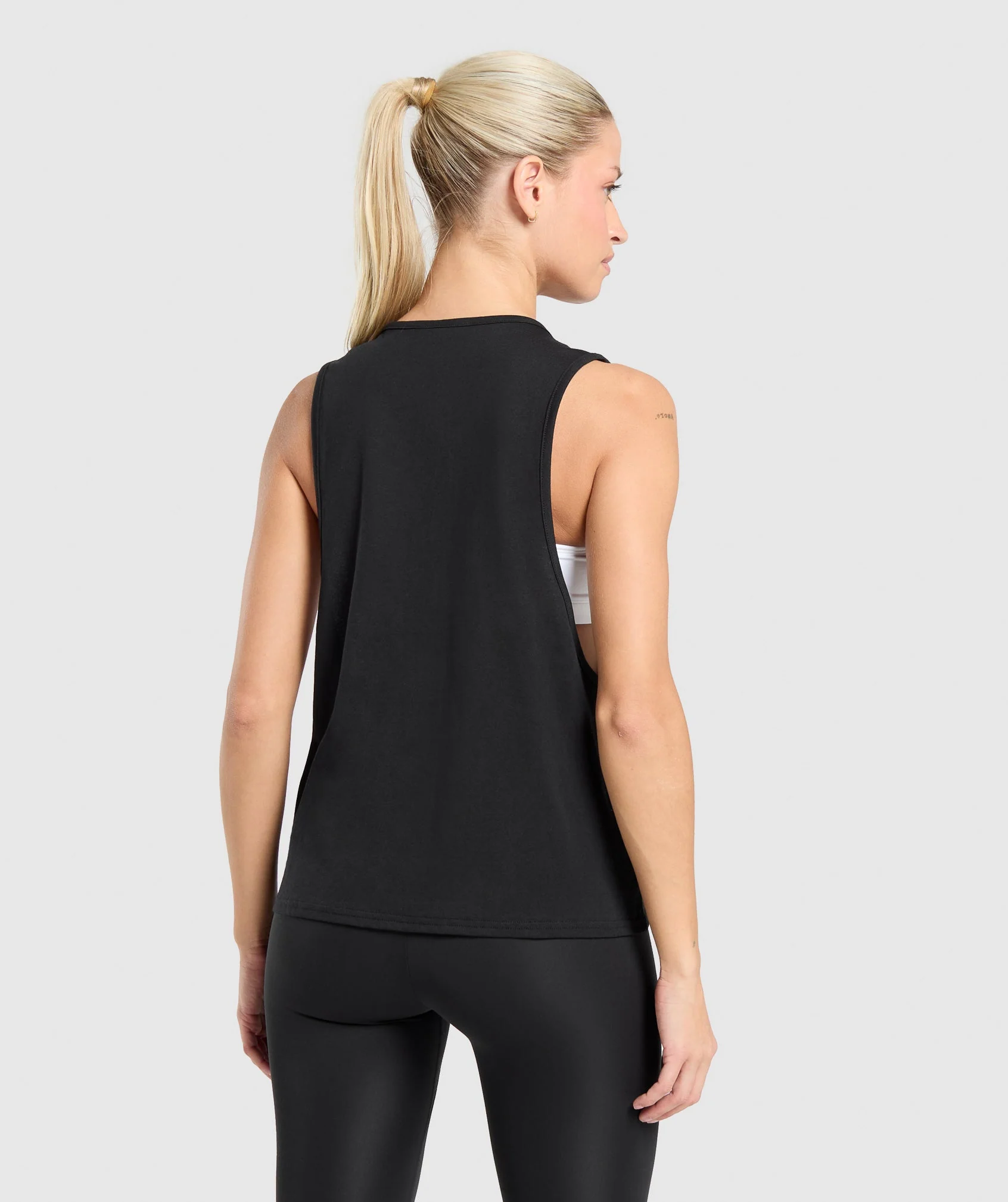 Gymshark Training Drop Arm Tank - Black