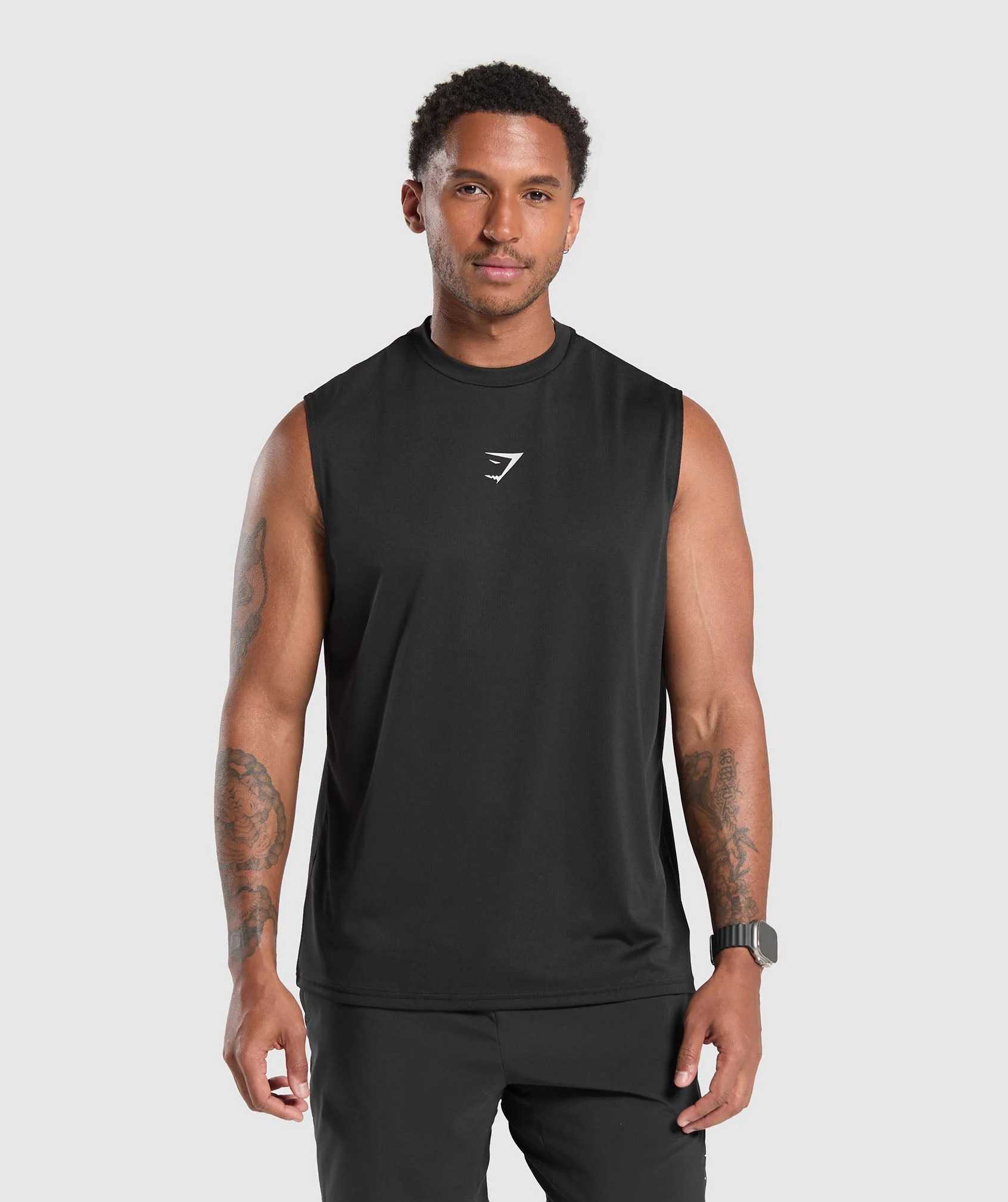 Gymshark Training Department Cut Off Tank - Black