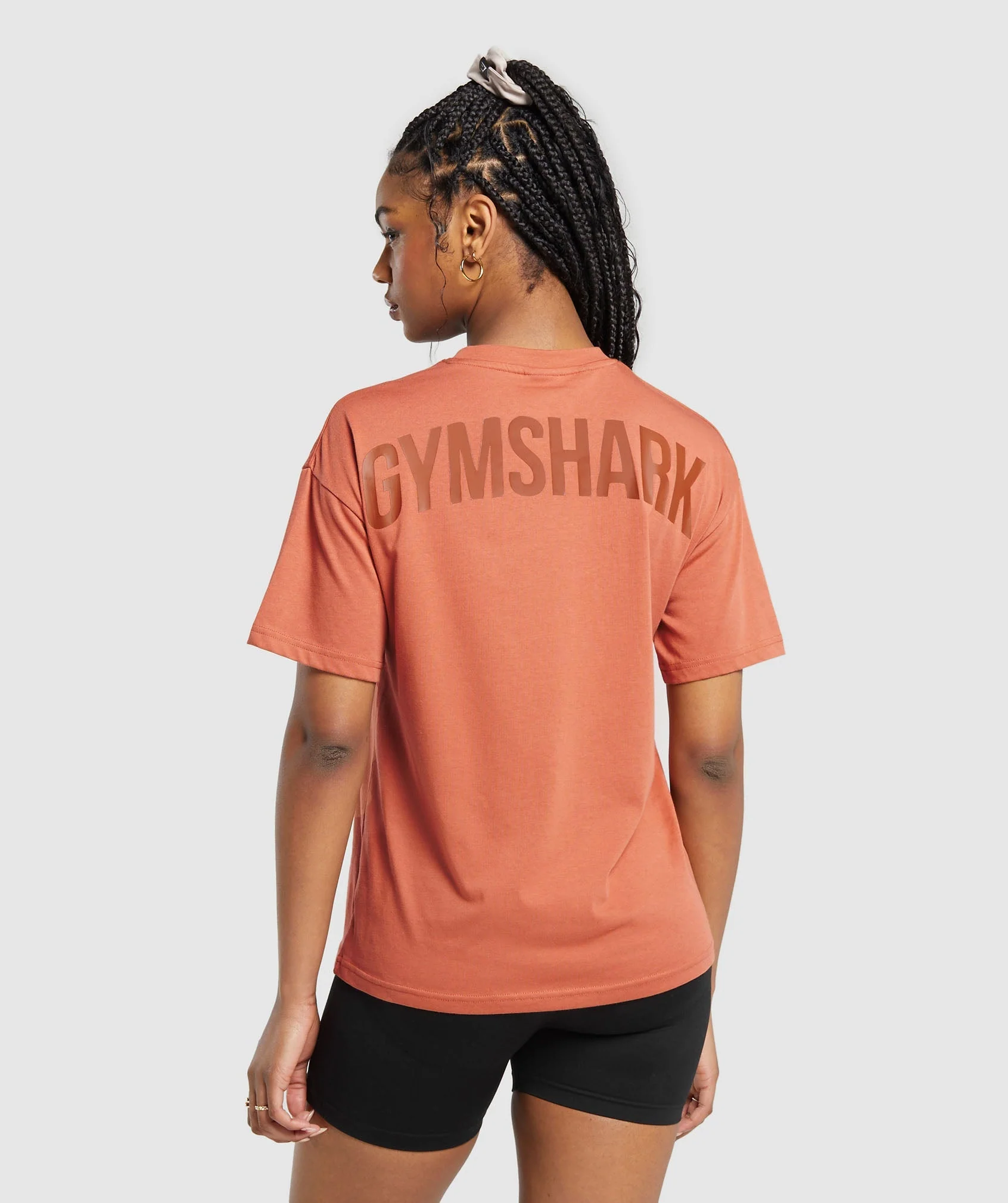 Power Oversized T-Shirt - Terracotta Orange